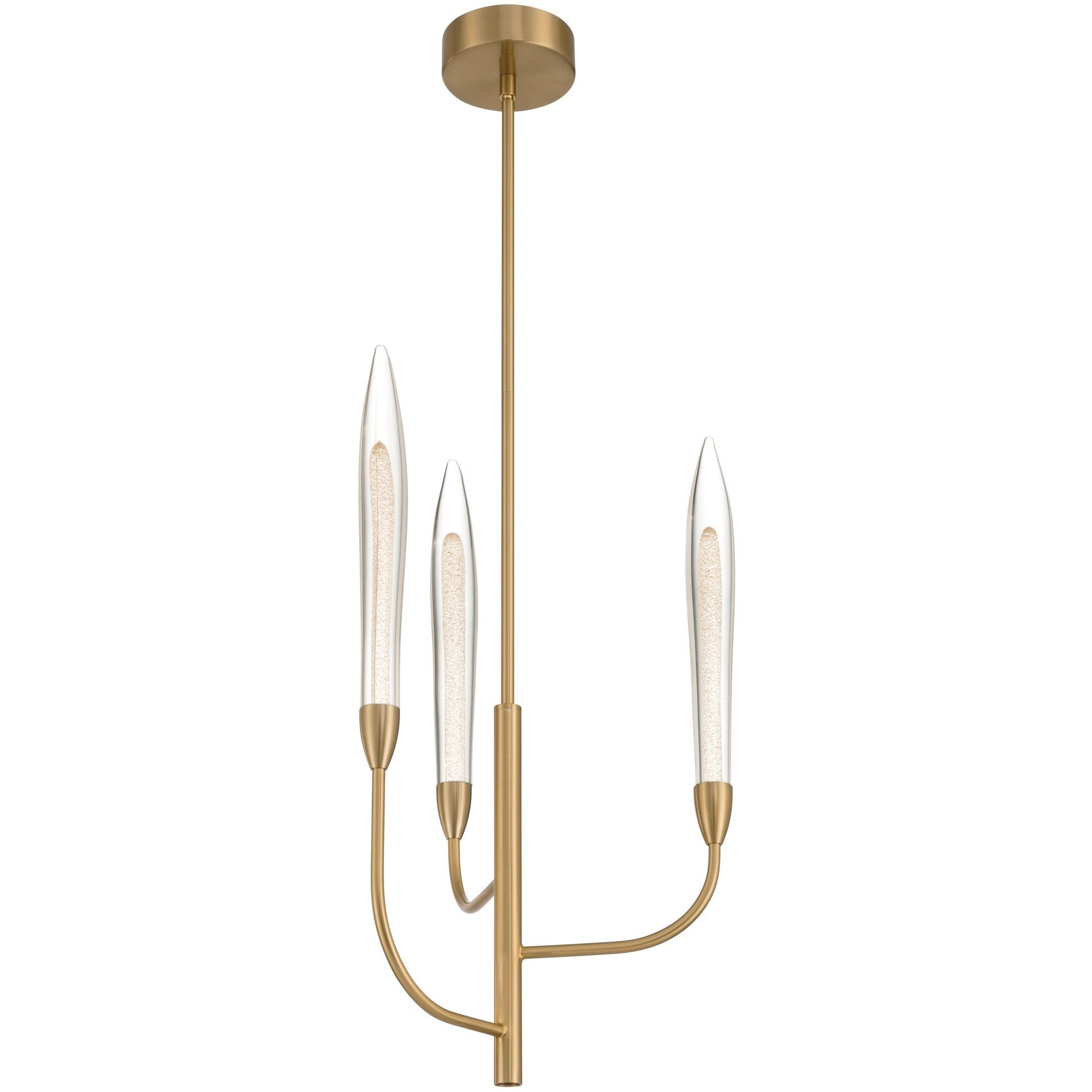 Calle LED 16 inch Brass Chandelier Ceiling Light