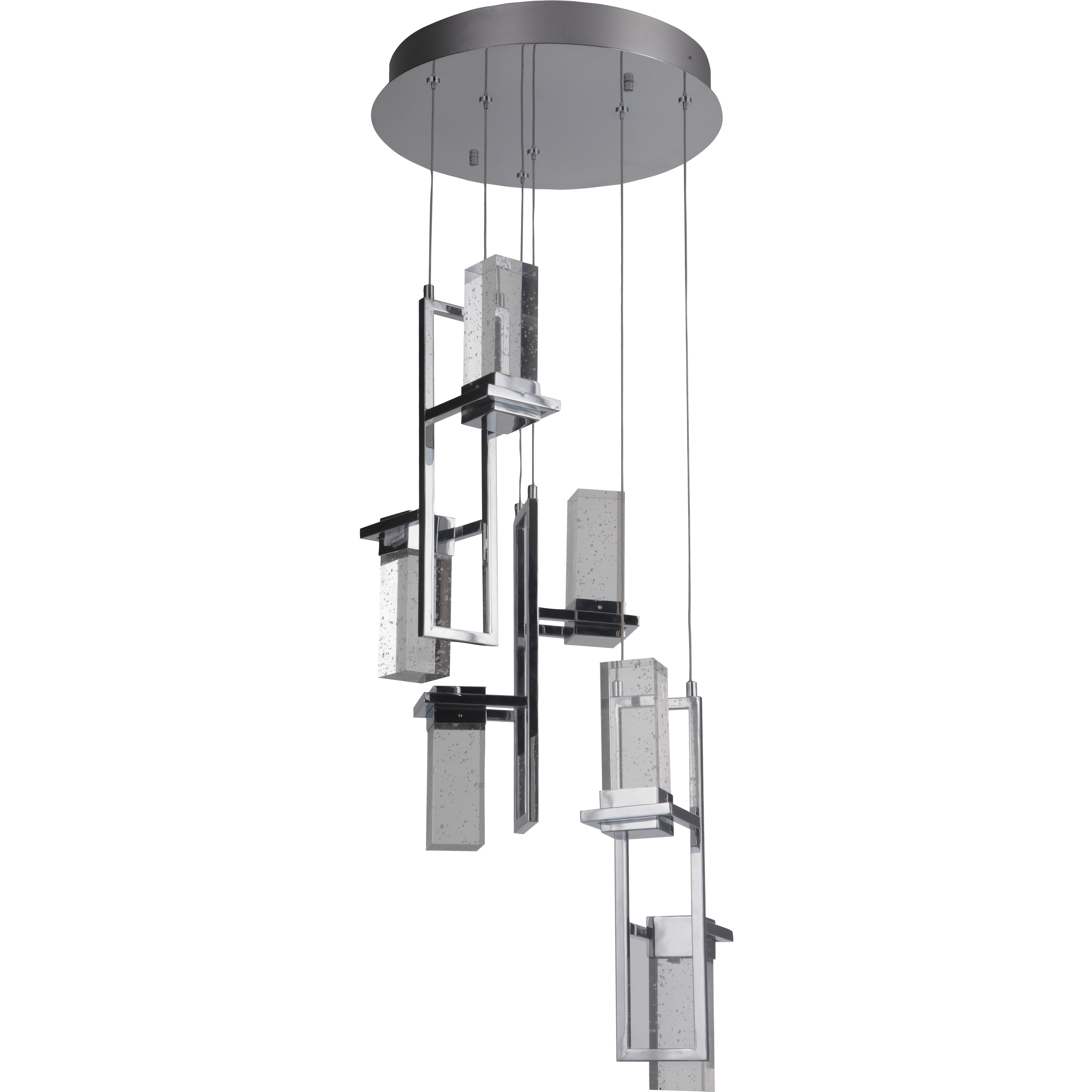 Bejamin LED 15 inch Chrome Mini Pendant Ceiling Light