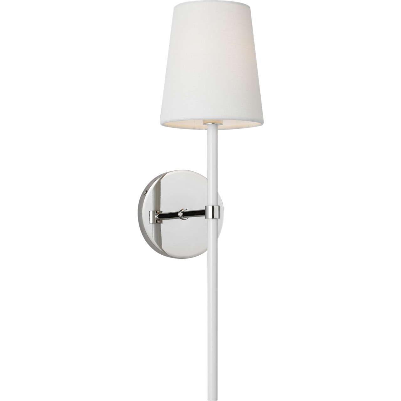 kate spade new york Monroe 1 Light 5 inch Polished Nickel Wall Sconce Wall Light in Polished Nickel / Gloss White