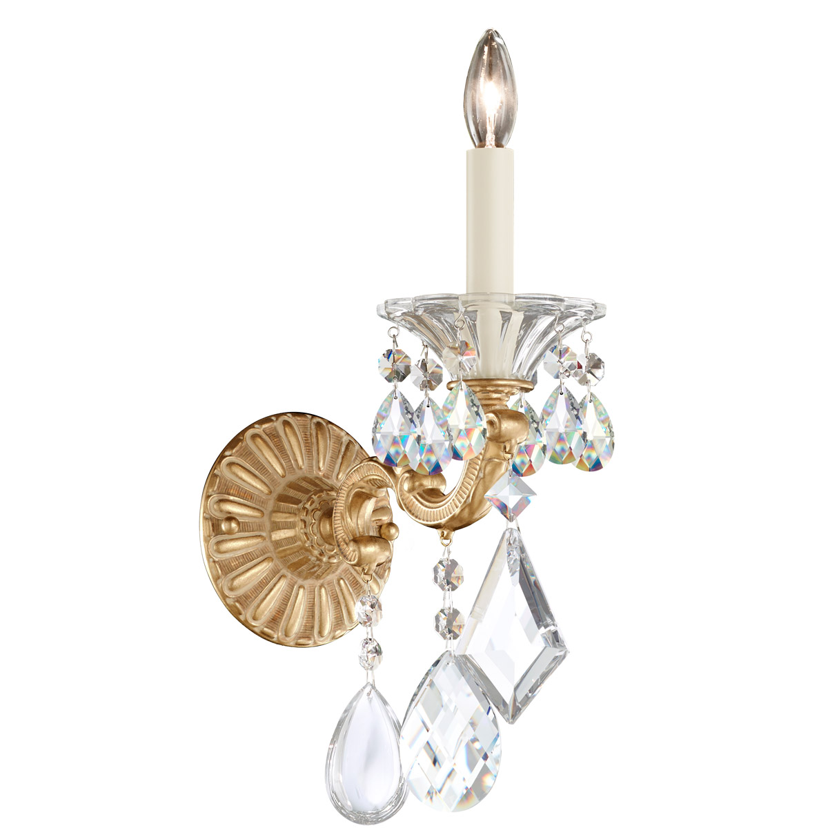 La Scala 1 Light 8.5 inch Etruscan Gold Wall Sconce Wall Light