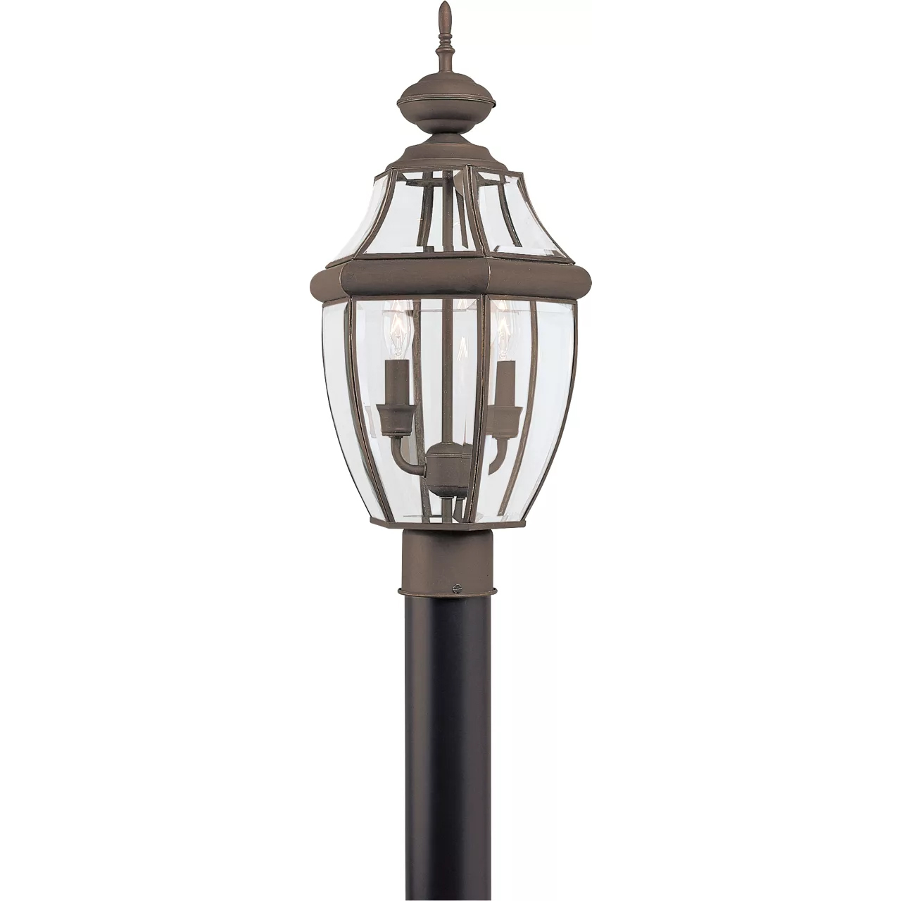 Lancaster 2 Light 21.5 inch Antique Bronze Outdoor Post Lantern