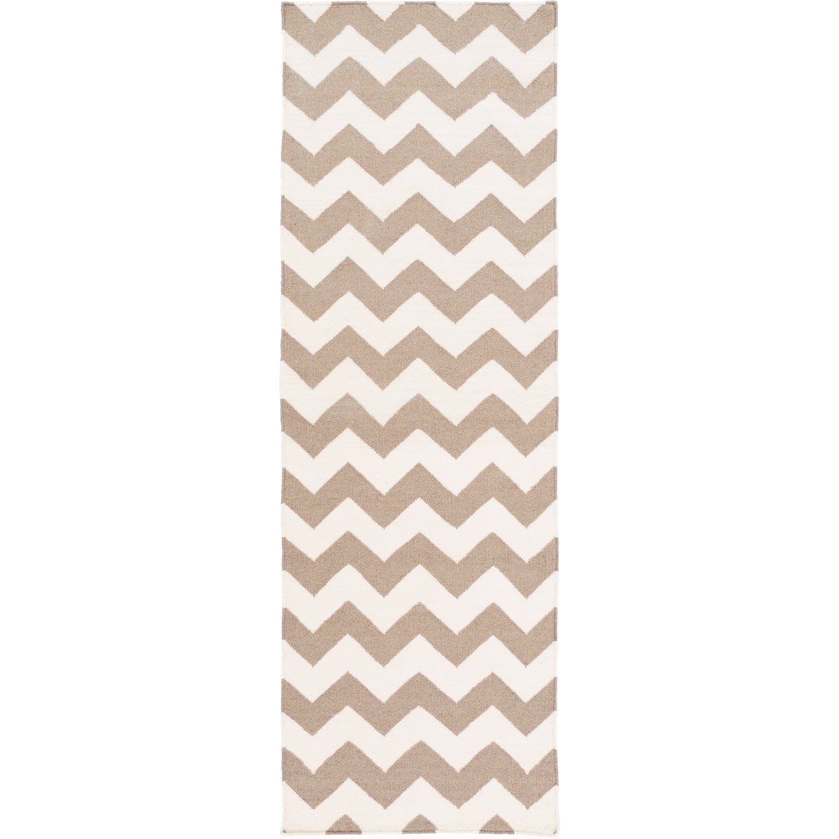 Frontier 96 X 30 inch Taupe, Cream Rug