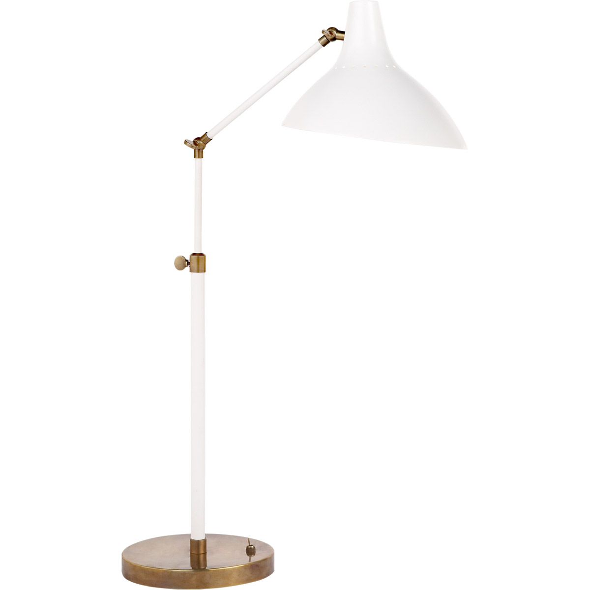 AERIN Charlton 17 inch 60 watt Plaster White Table Lamp Portable Light