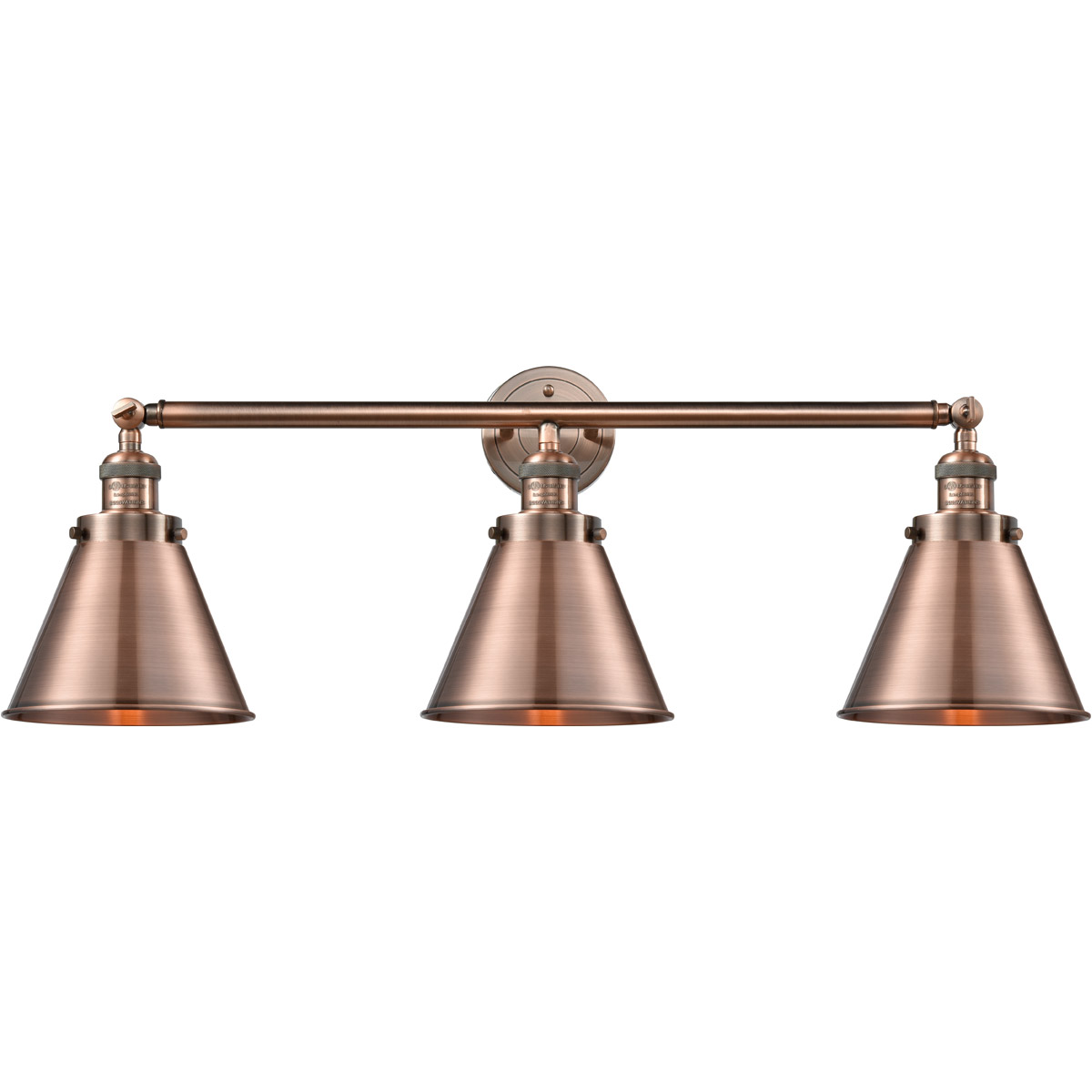 Franklin Restoration Appalachian LED 32 inch Antique Copper Bath Vanity Light Wall Light, Franklin Restoration