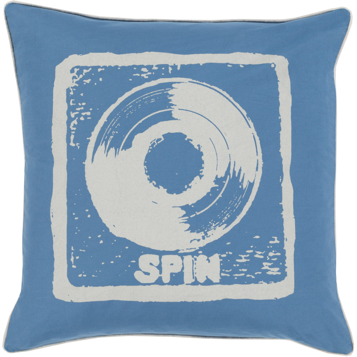 Big Kid Blocks 18 inch Ivory, Denim Pillow Kit