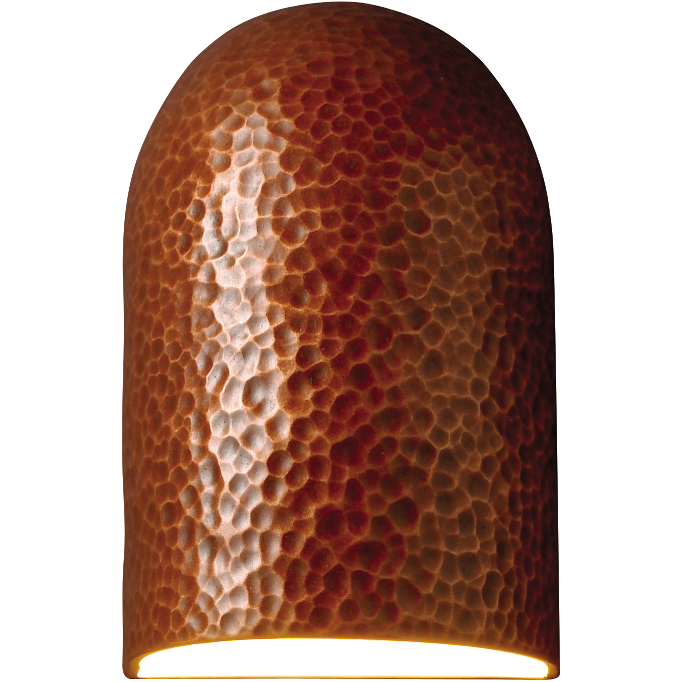 Ambiance Domed Cylinder LED 9.5 inch Bisque Outdoor Wall Sconce, Small