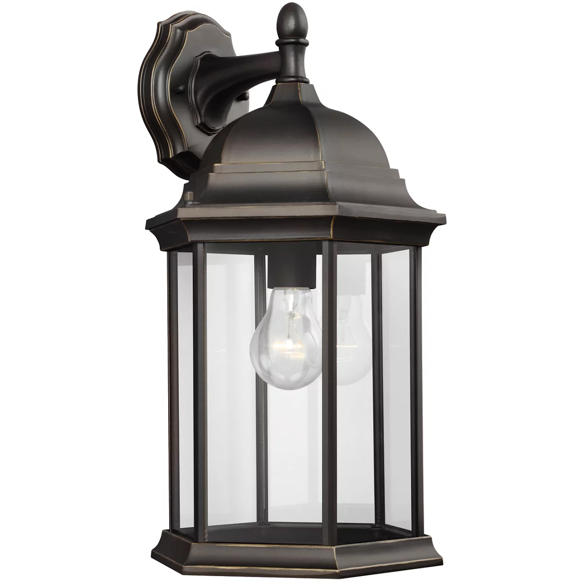 Sevier 1 Light 18.75 inch Antique Bronze Outdoor Wall Lantern, Large