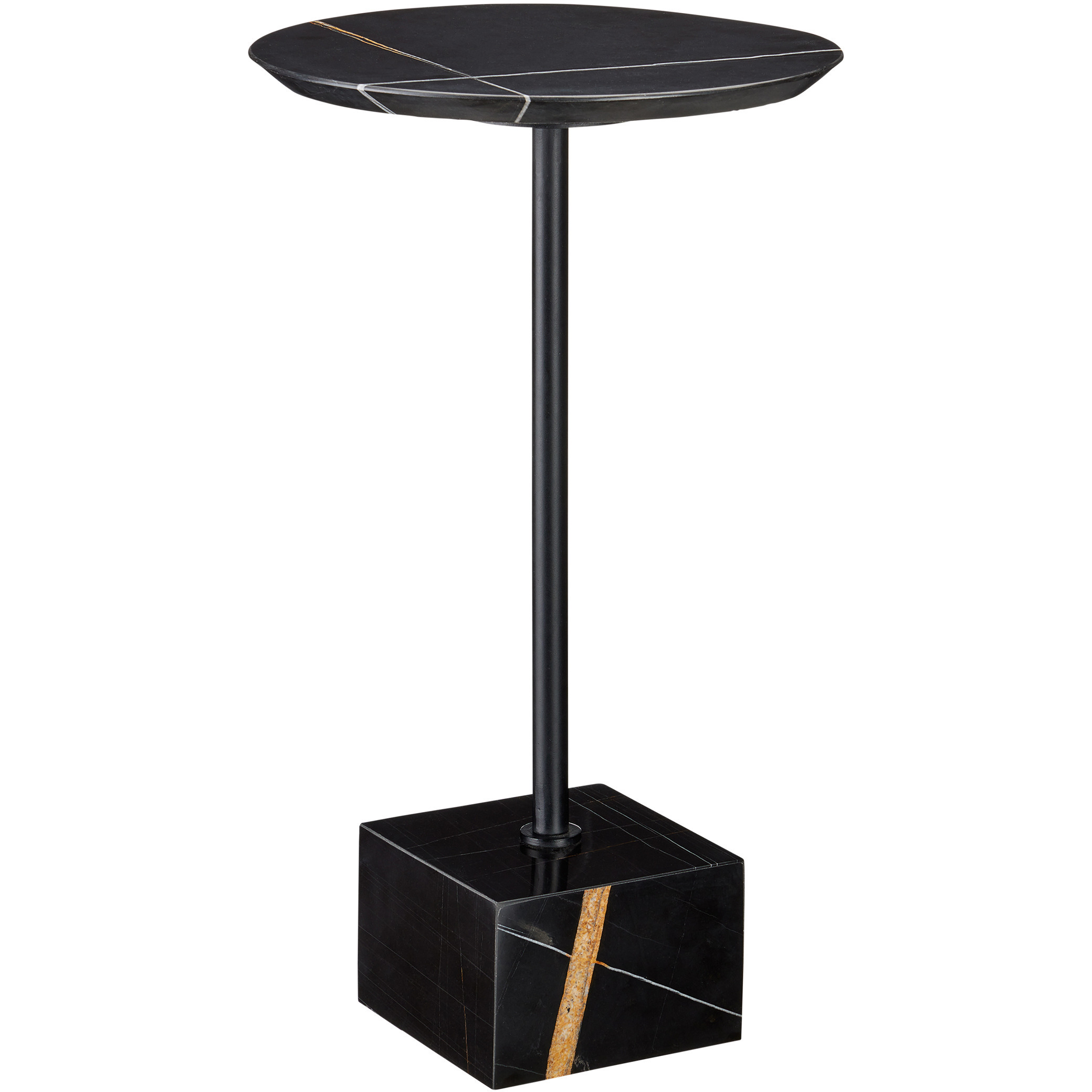 Prado 11.75 inch Natural and Black Drinks Table