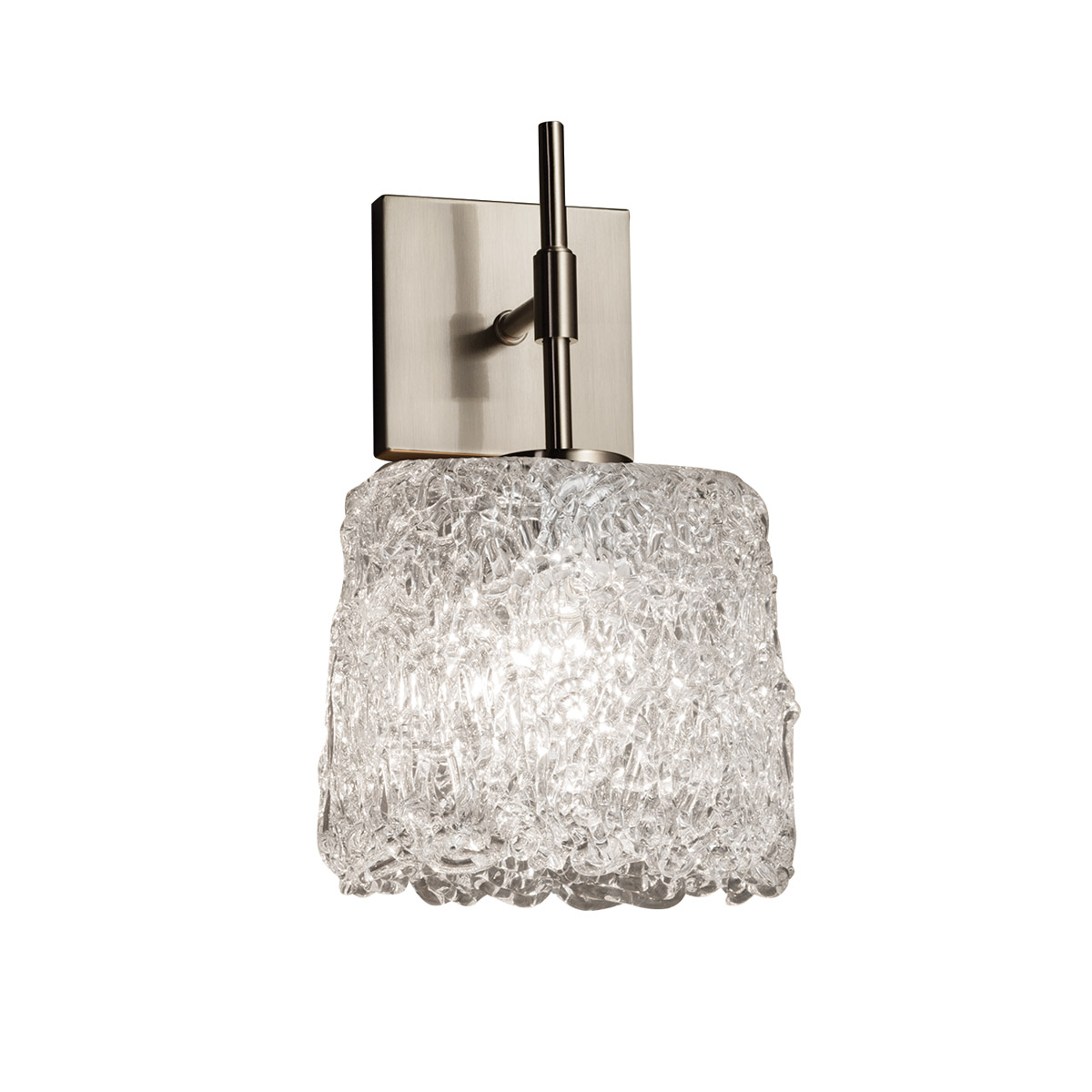 Veneto Luce LED 6.5 inch Brushed Nickel Wall Sconce Wall Light in 700 Lm LED, Lace (Veneto Luce), Oval