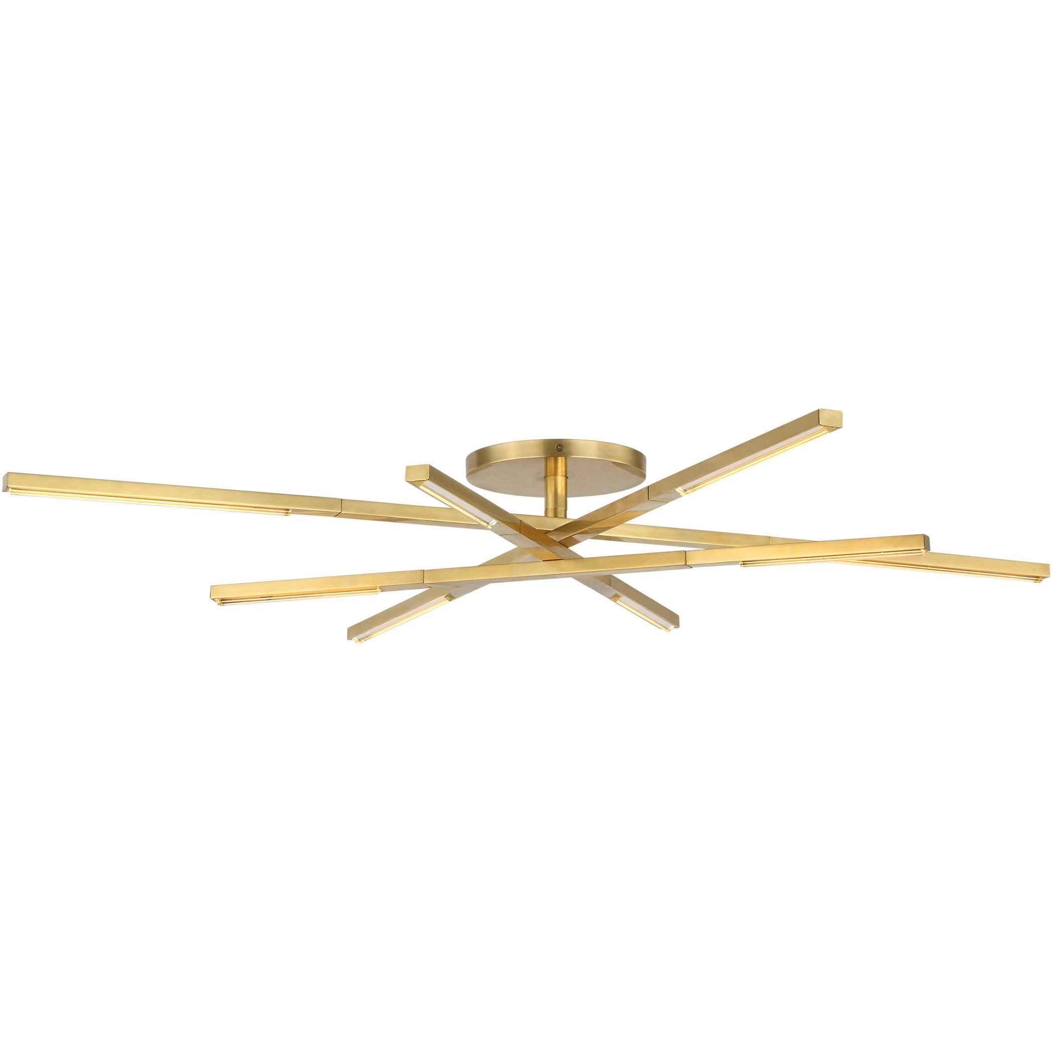 Sean Lavin Cityscape 8 Light 36.4 inch Hand Rubbed Antique Brass Flush Mount Ceiling Light