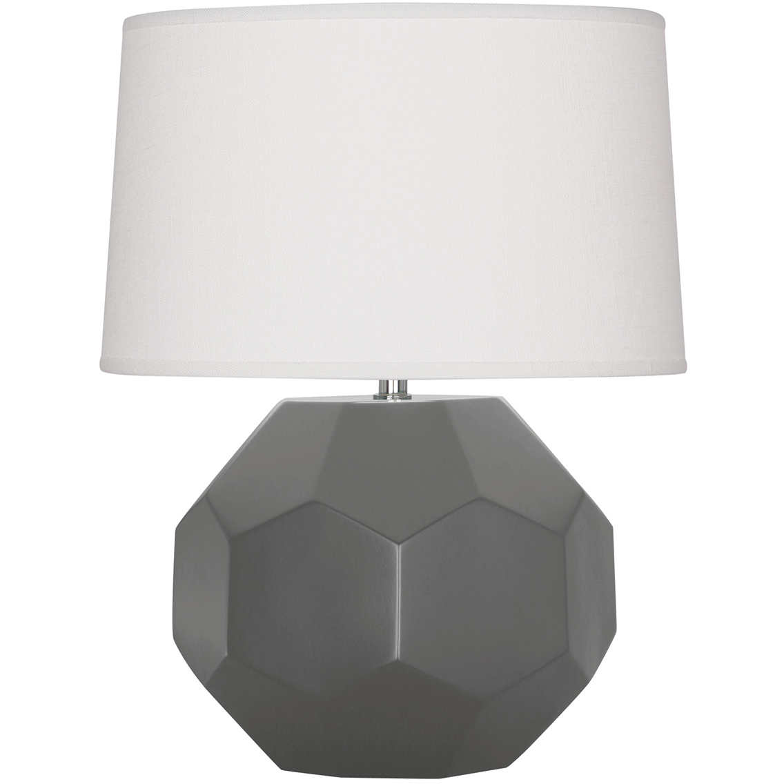Small Franklin 16.38 inch 60 watt Matte Ash Accent Lamp Portable Light