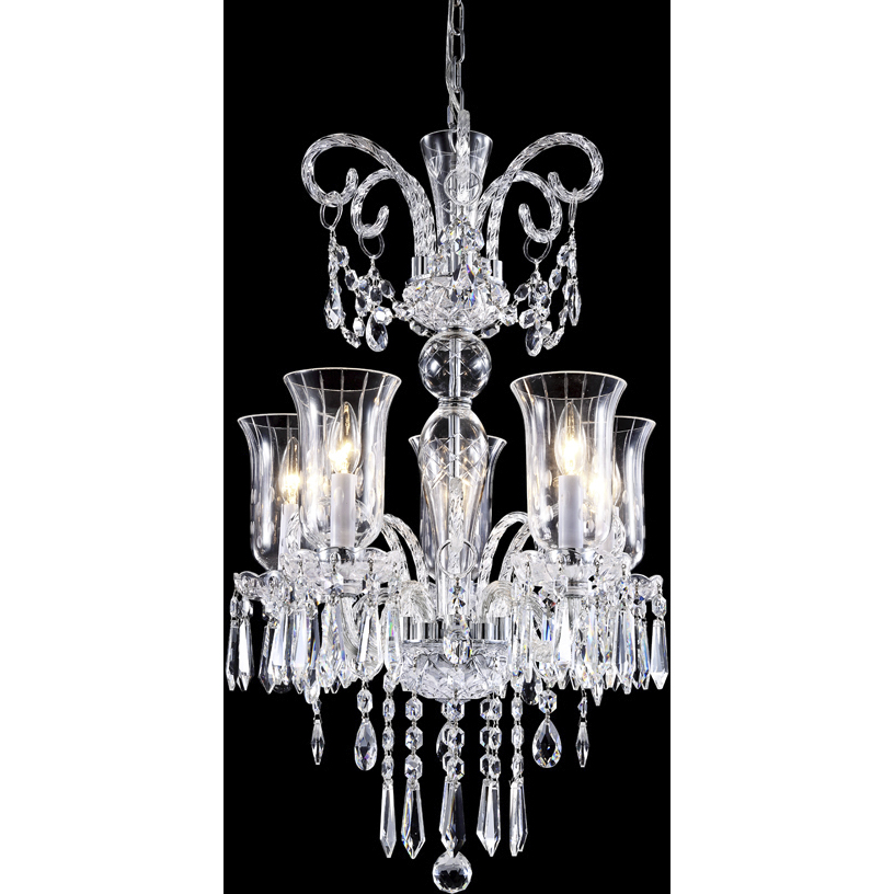 Venetian 5 Light 20 inch Silver Pendant Ceiling Light