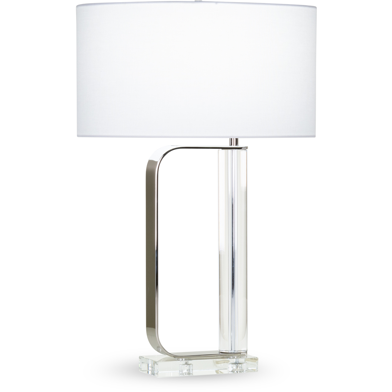 Ronald 28.75 inch 150.00 watt Polished Nickel Table Lamp Portable Light in Left