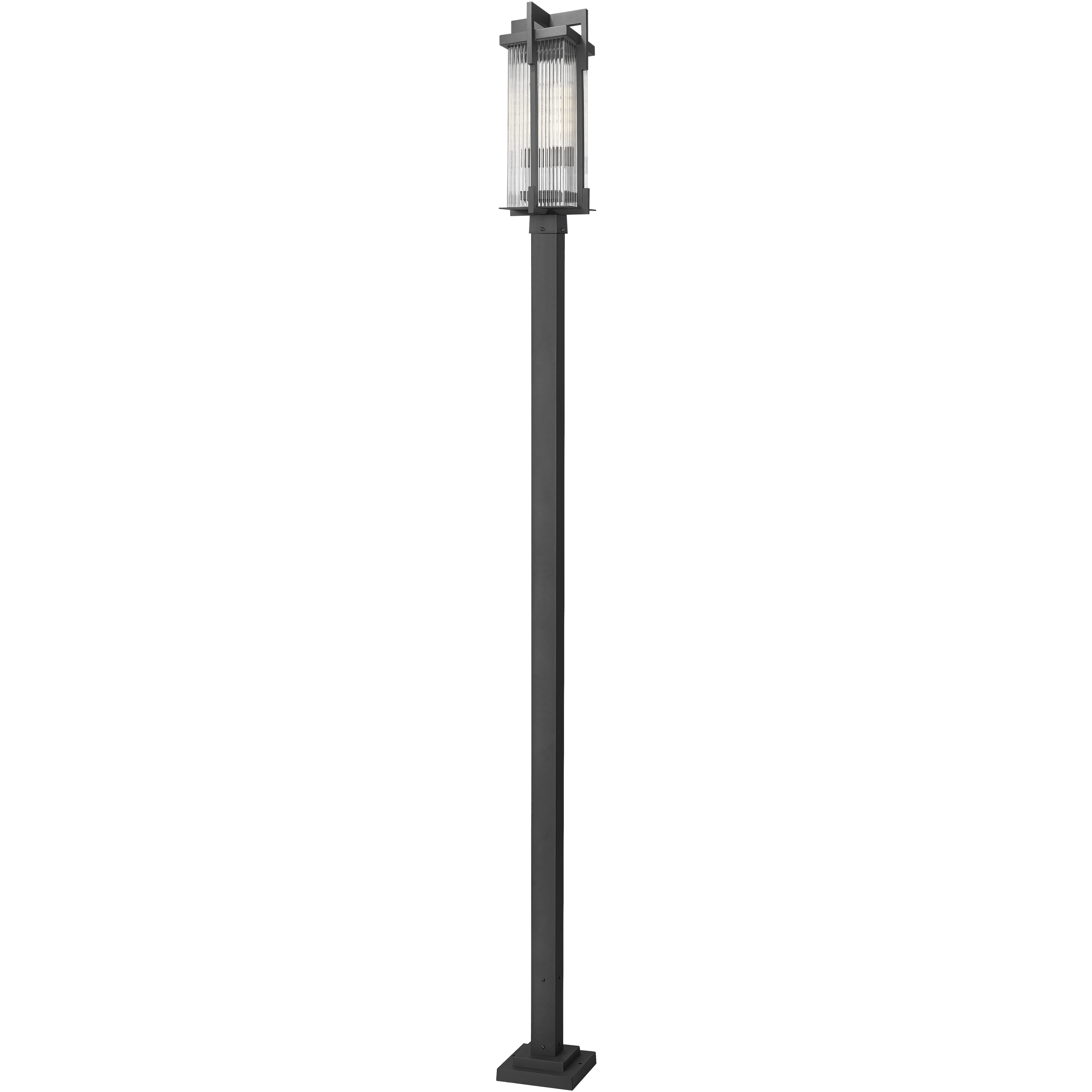Fortis 2 Light 119.25 inch Sand Black Outdoor Post Mounted Fixture