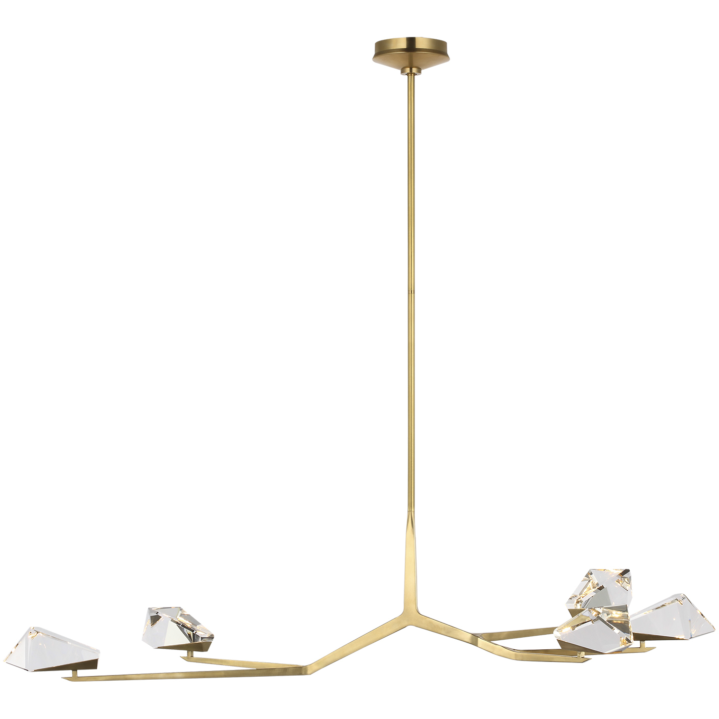 Waterford Carraig LED 52.5 inch Natural Brass Chandelier Ceiling Light