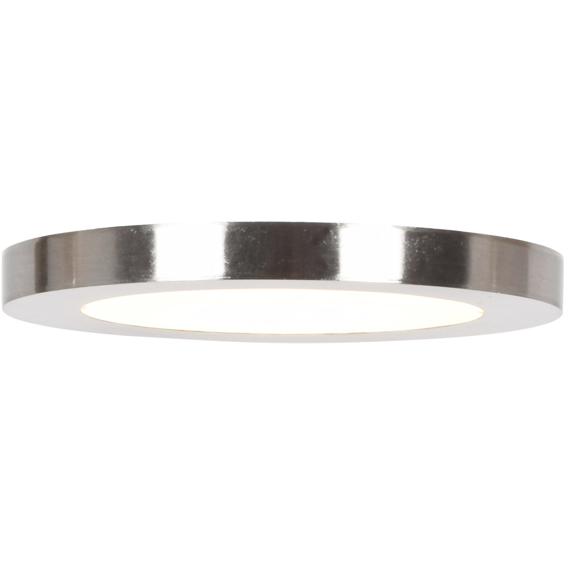 Disc LED 7.5 inch Brushed Steel Flush Mount Ceiling Light
