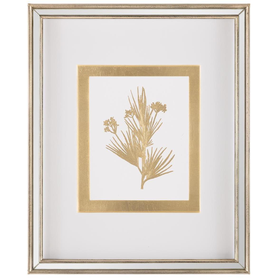 Botanicals VII Golden Wall Decor, Giclees