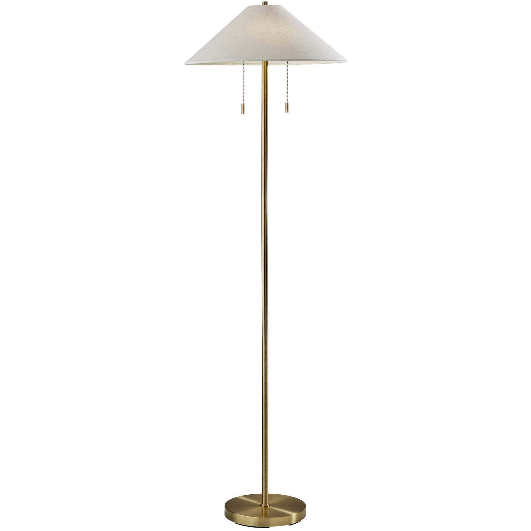 Claremont 60.5 inch 60.00 watt Antique Brass Floor Lamp Portable Light