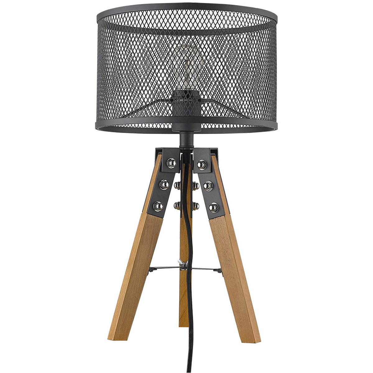 Capprice 20 inch 100.00 watt Matte Black Table Lamp Portable Light