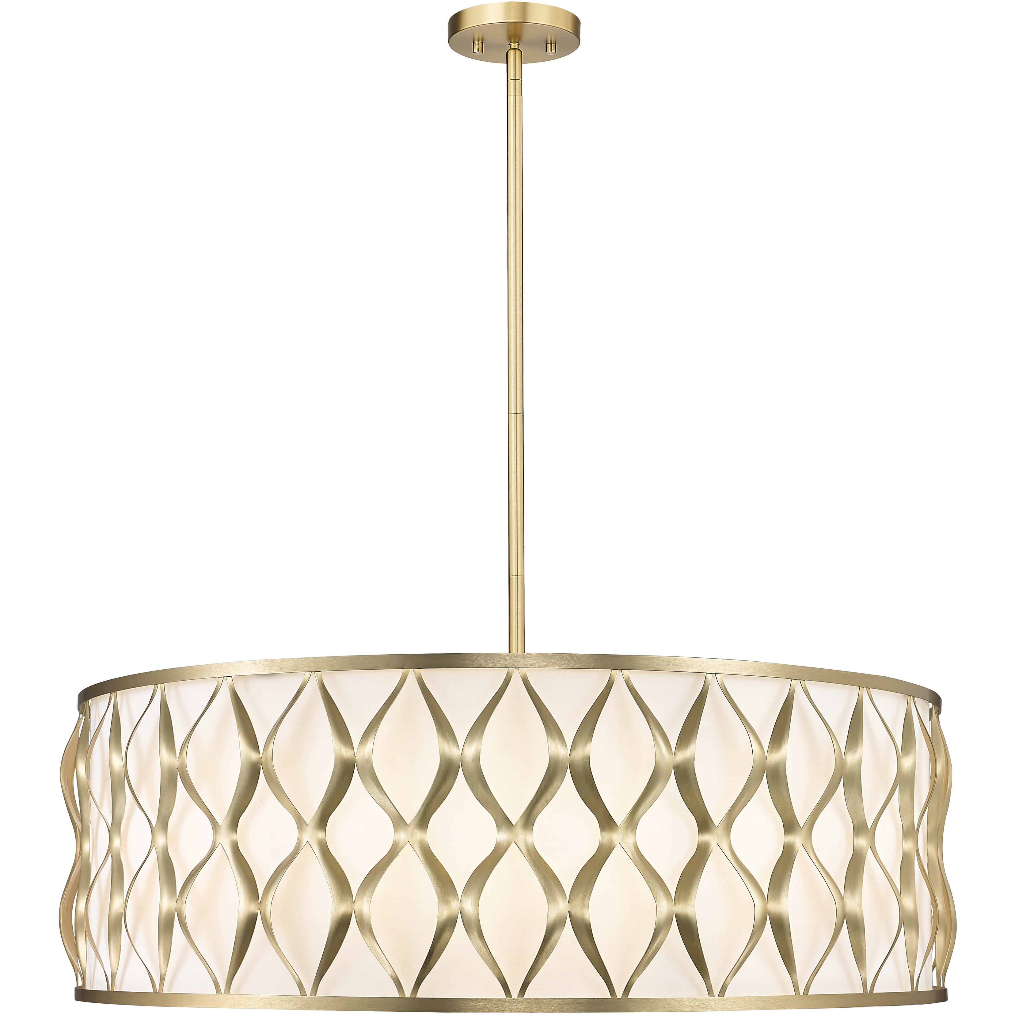 Harden 10 Light 32 inch Modern Gold Pendant Ceiling Light