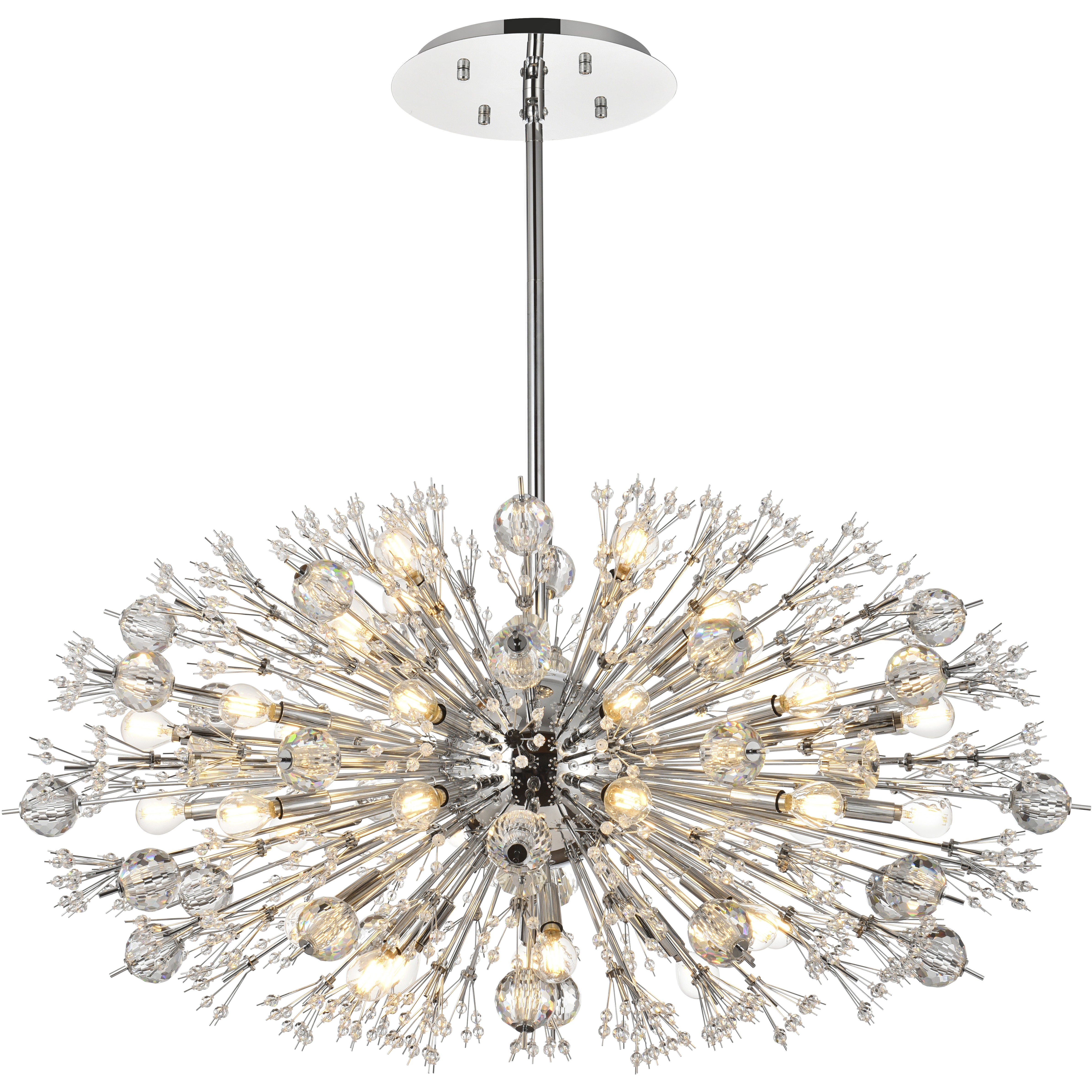 Vera 38 Light 42 inch Chrome Pendant Ceiling Light