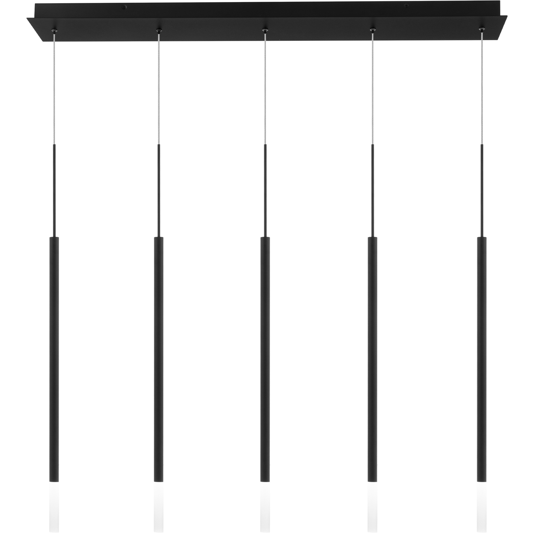 Viggo LED 5.5 inch Black Multi-Light Pendant Ceiling Light, dweLED