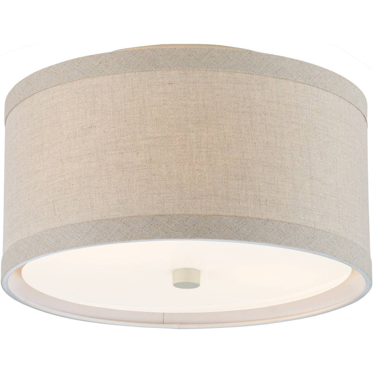 kate spade new york Walker 2 Light 13 inch Light Cream Flush Mount Ceiling Light in Natural Linen, Small