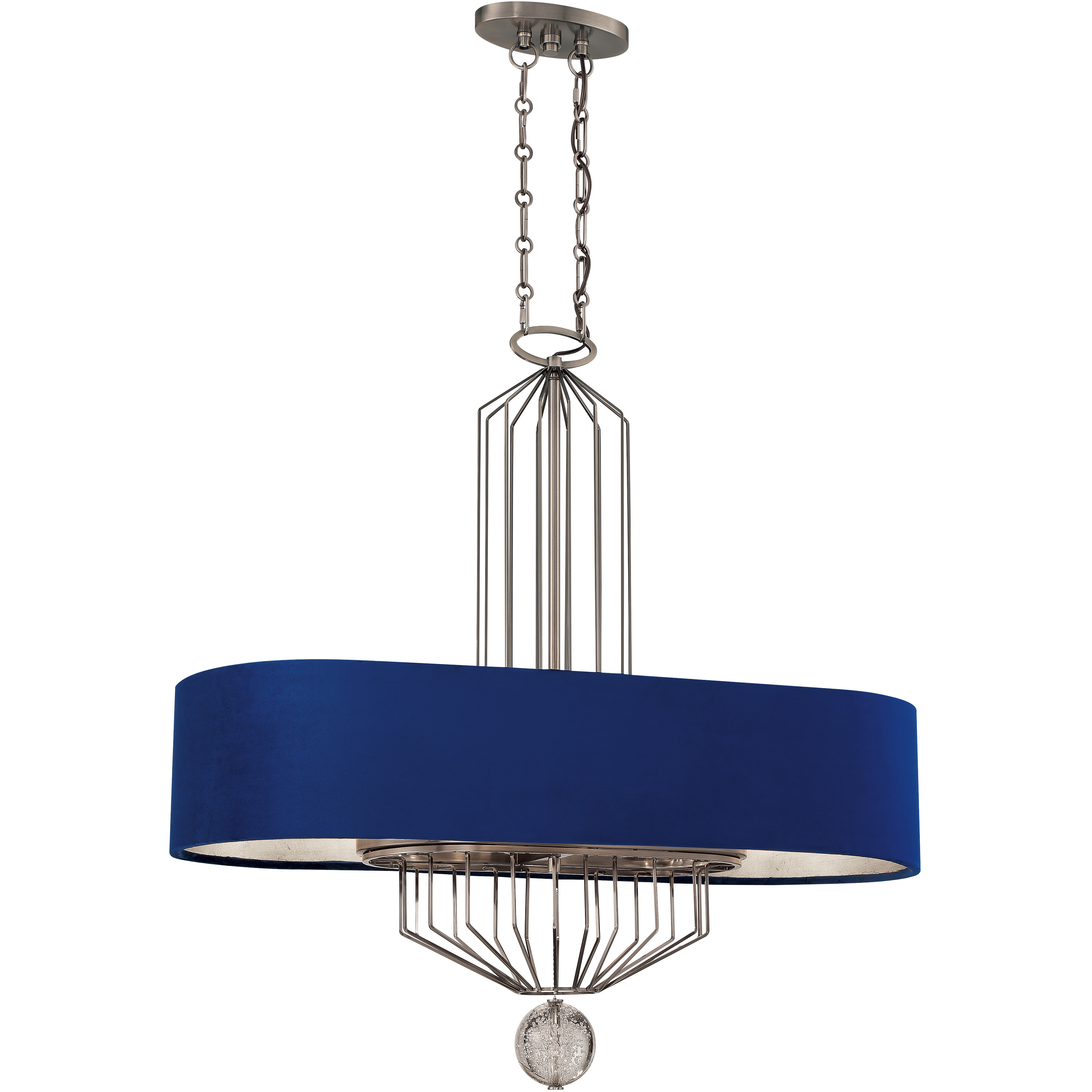 Grandeur LED 38 inch Aged Antique Nickel Island Light Ceiling Light