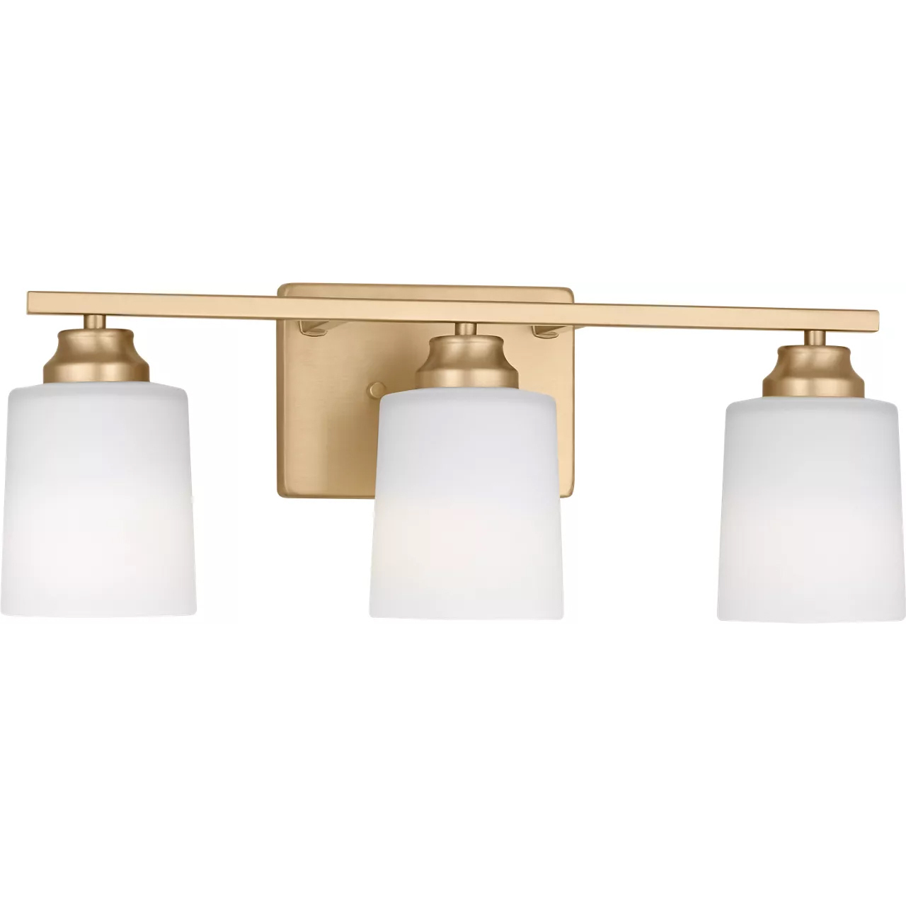 Vinton 3 Light 20.75 inch Satin Brass Bath Sconce Wall Light in Incandescent