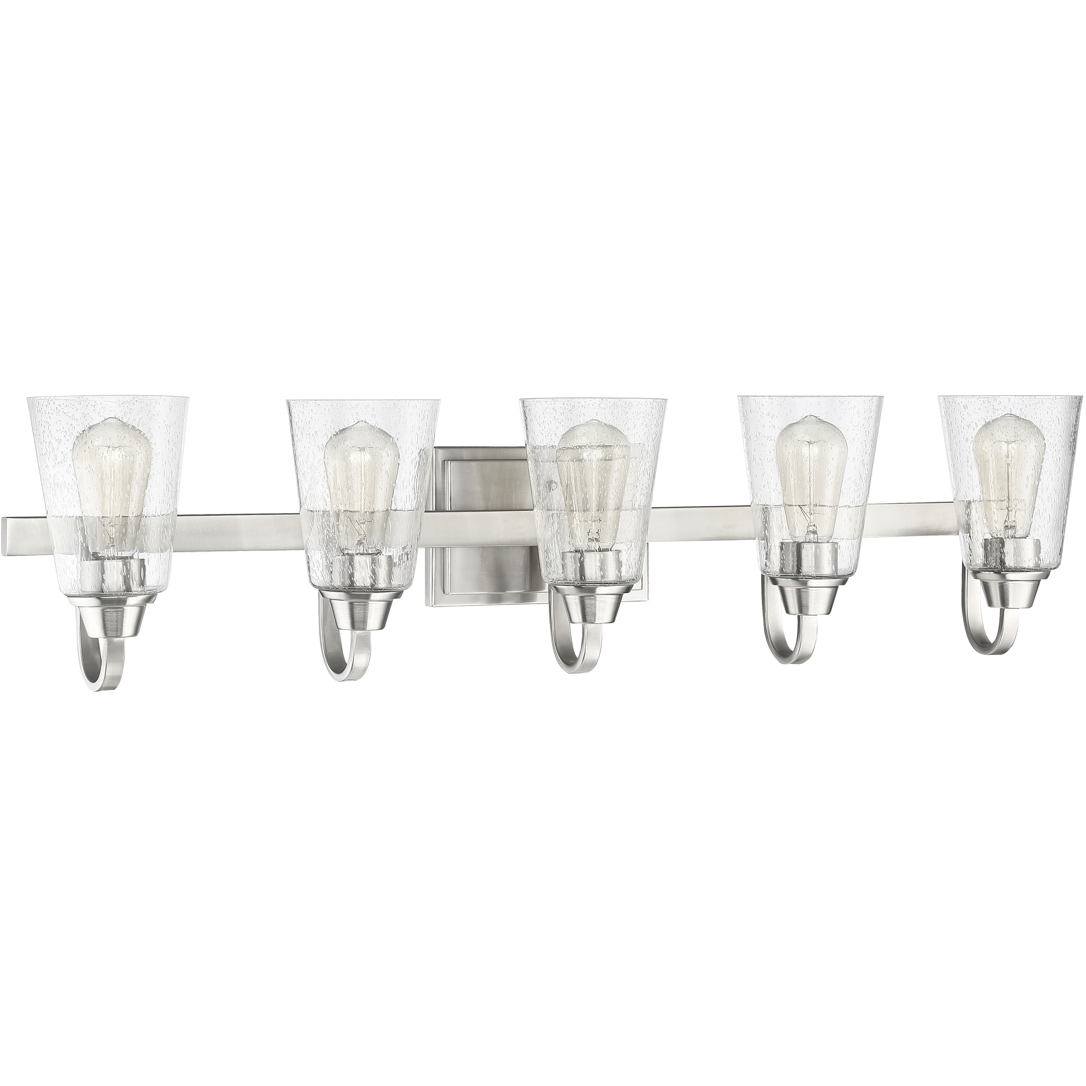 Neighborhood Grace 5 Light 37 inch Brushed Polished Nickel Vanity Light Wall Light, Neighborhood Collection