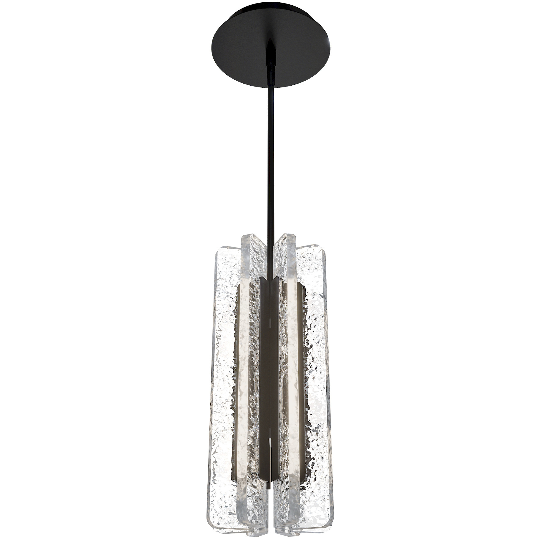 Cartridge LED 6 inch Black Mini-Pendant Ceiling Light, dweLED