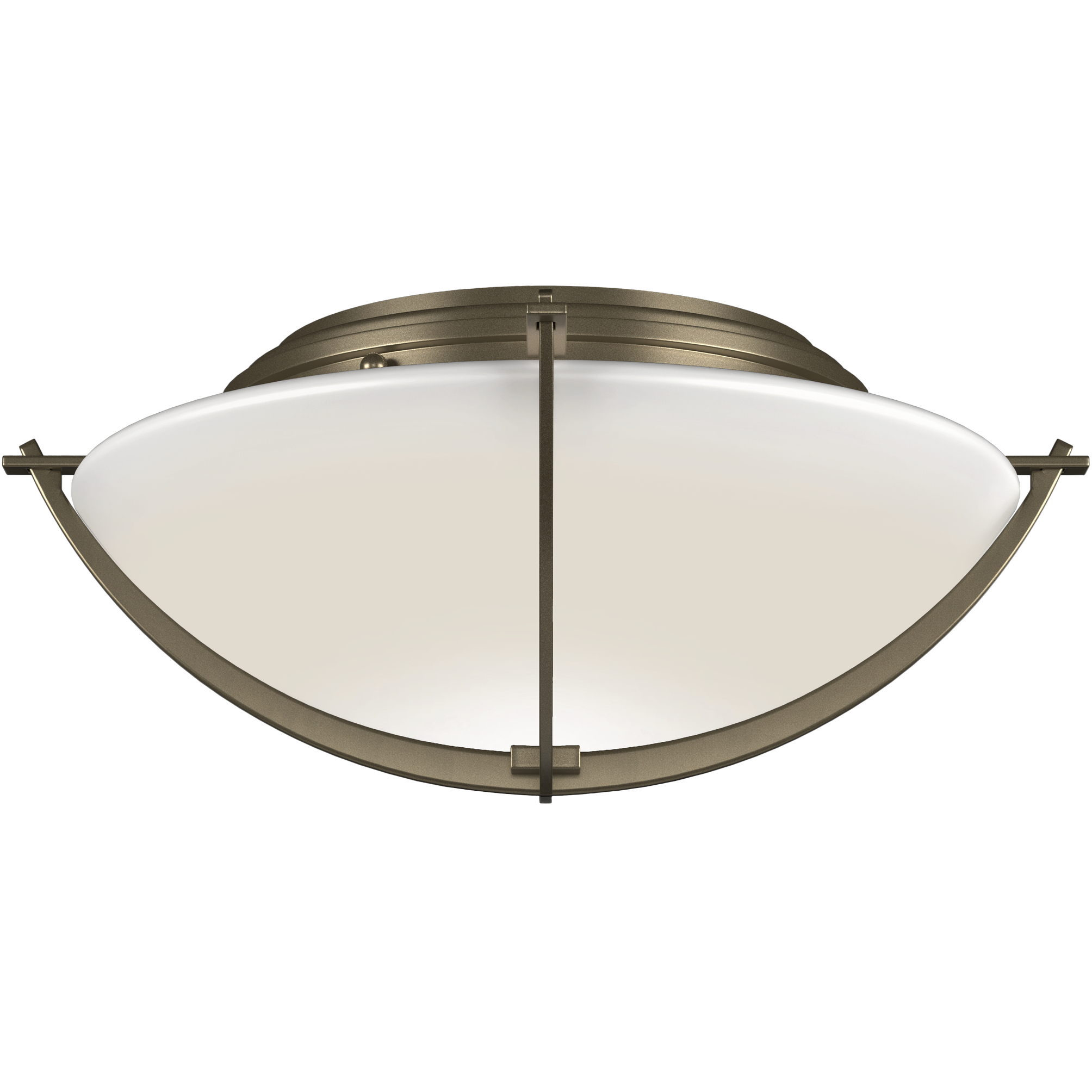 Compass 2 Light 15.7 inch Soft Gold Flush Mount Ceiling Light