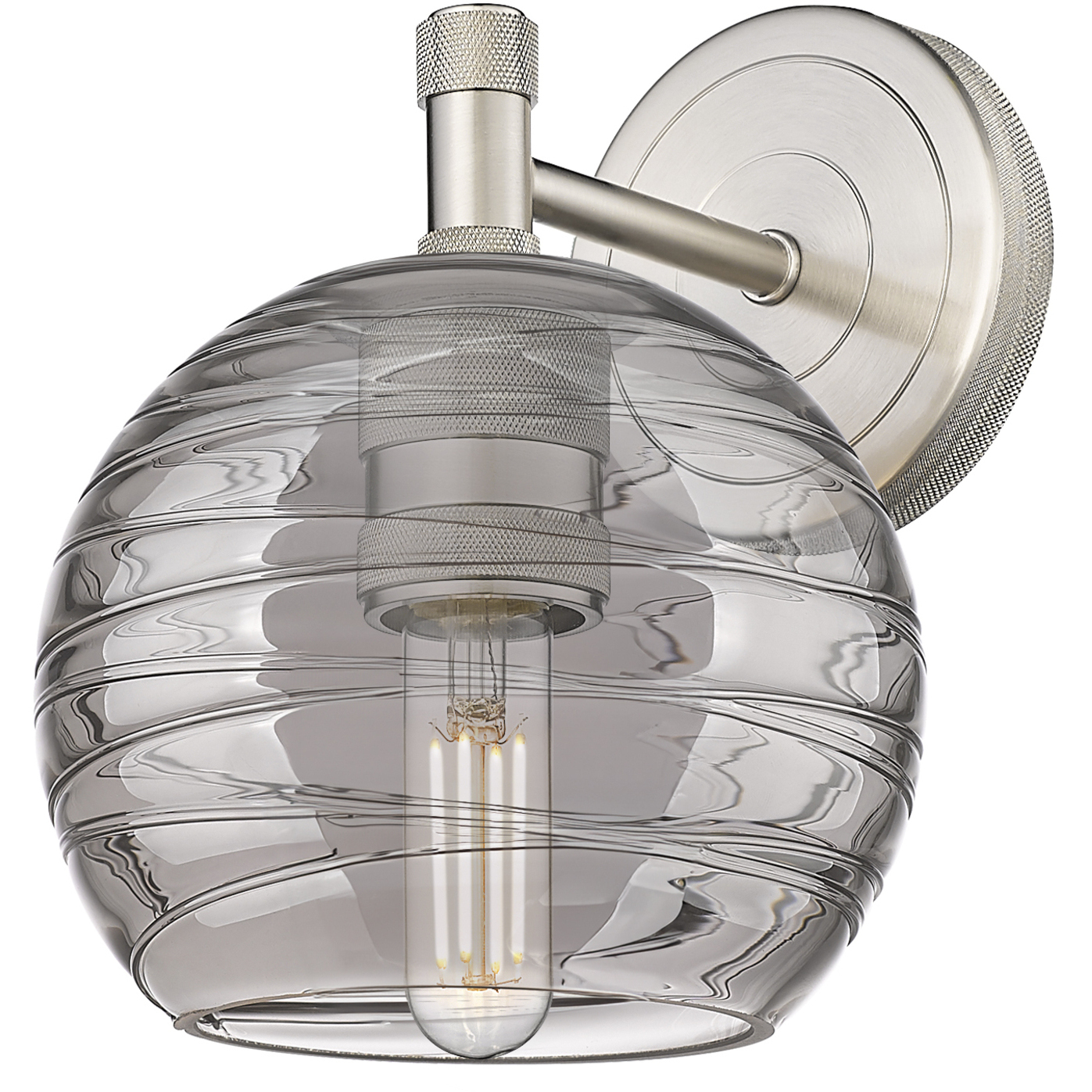 Crown Point Sconce Wall Light in Satin Nickel