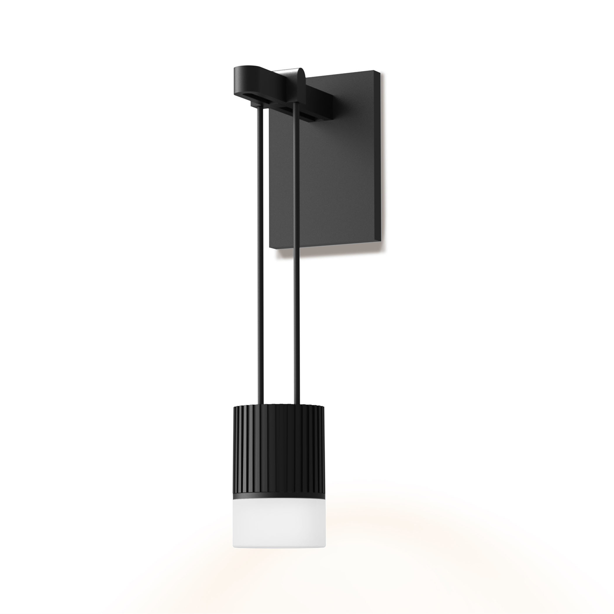 Suspenders LED 2 inch Satin Black ADA Modular Wall Mount Wall Light