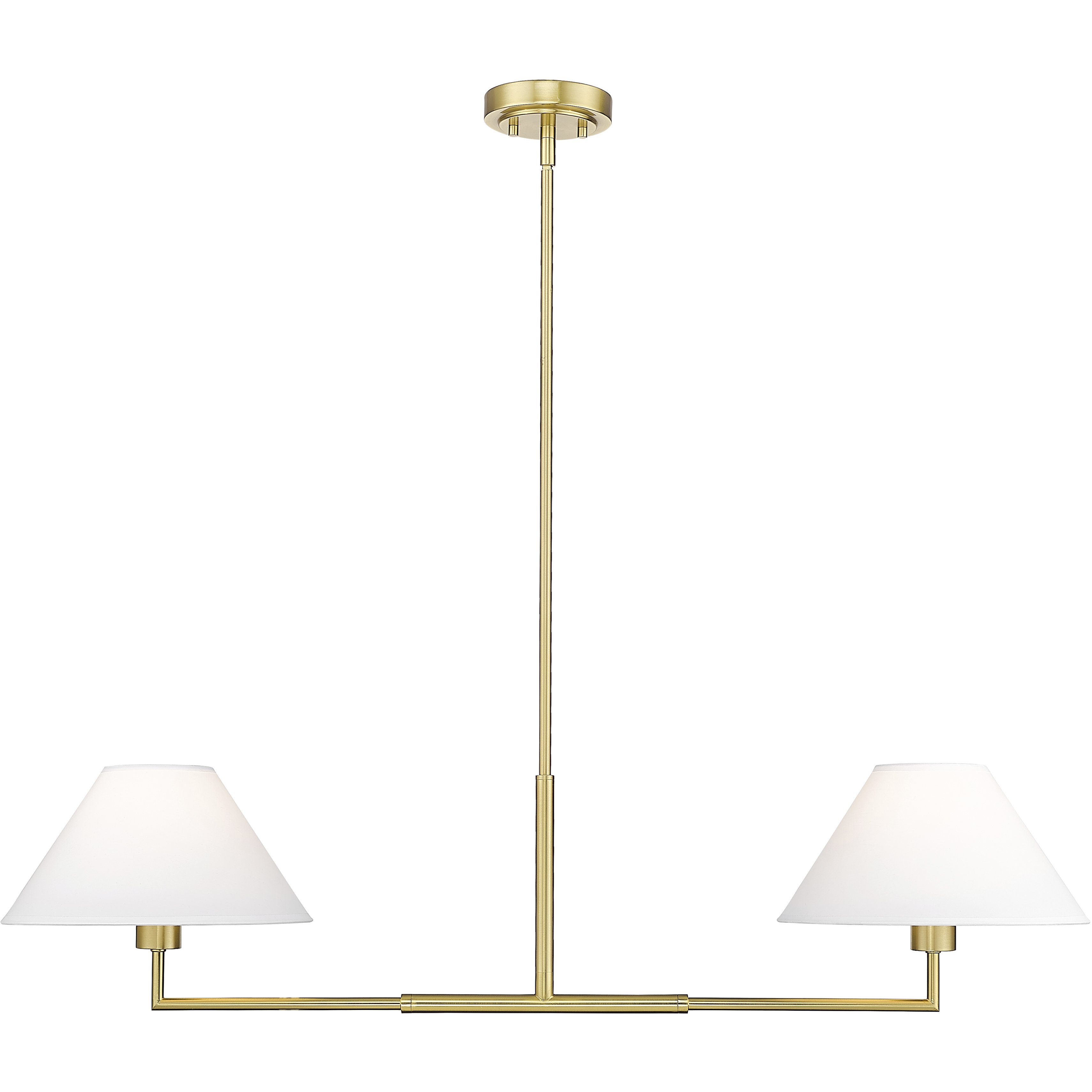 Leila 2 Light 12 inch Luxe Gold Chandelier Ceiling Light