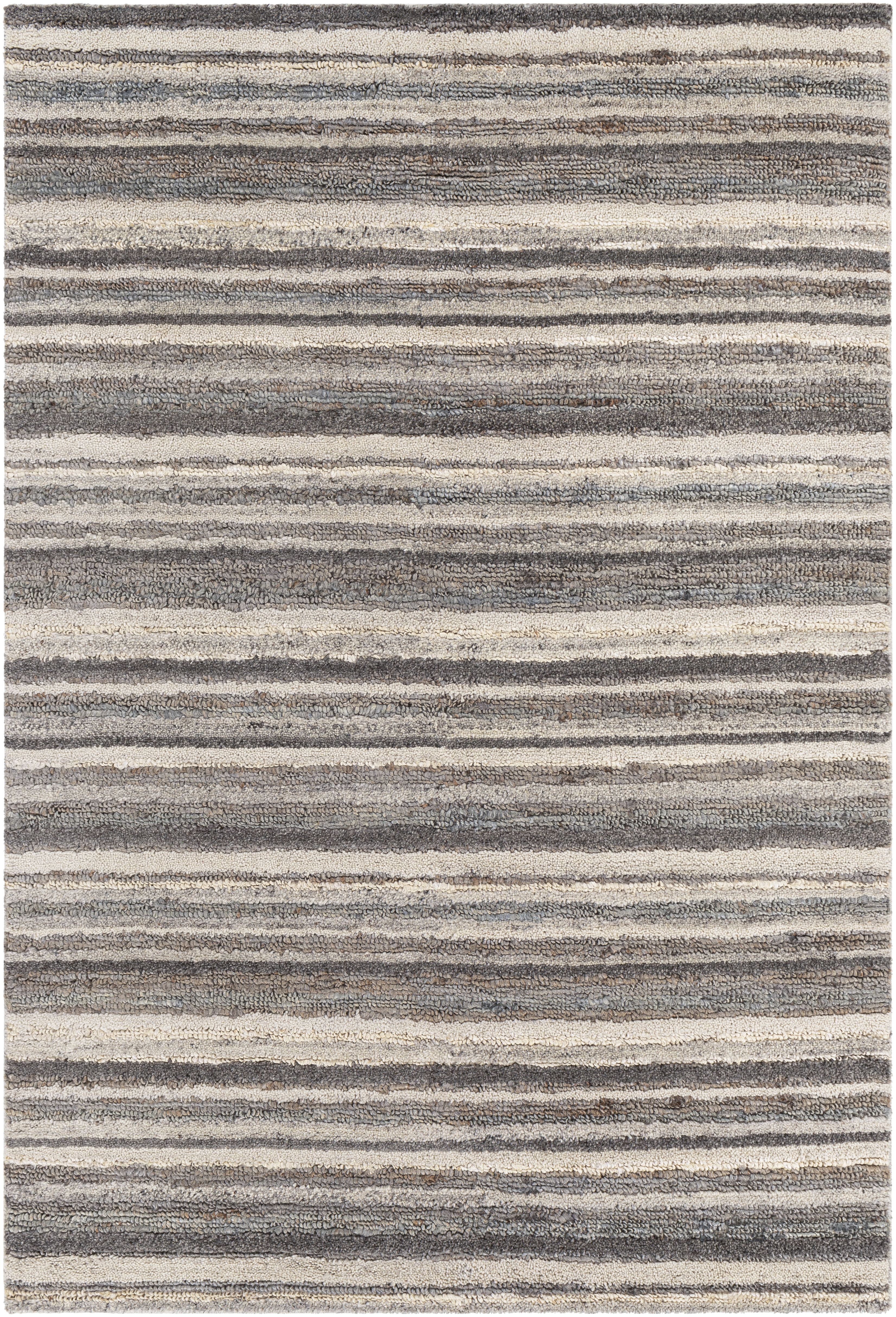 Petra 90 X 60 inch Charcoal Rug in 5 x 8, Rectangle