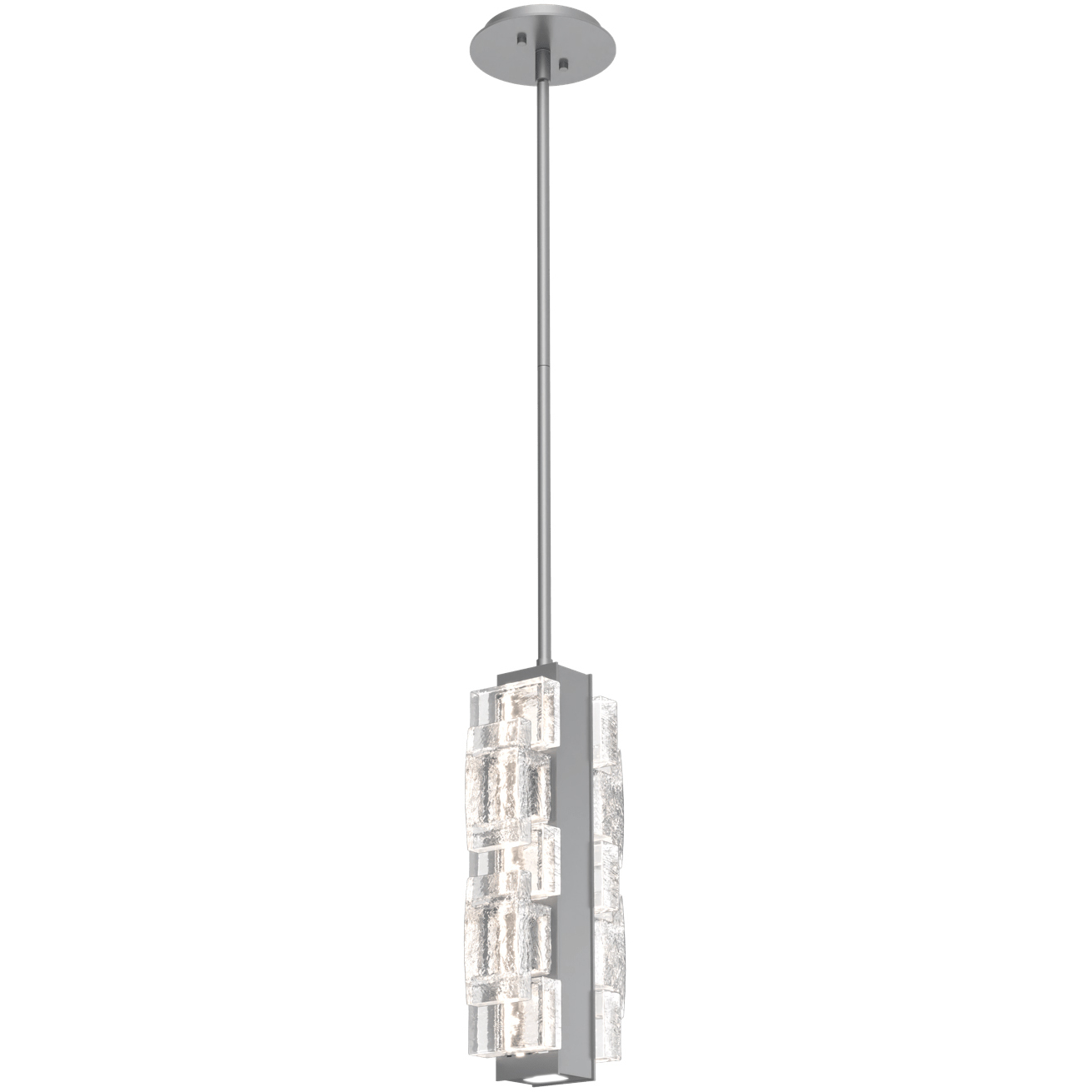 Tessera LED Classic Silver Pendant Ceiling Light in Tetro Cast