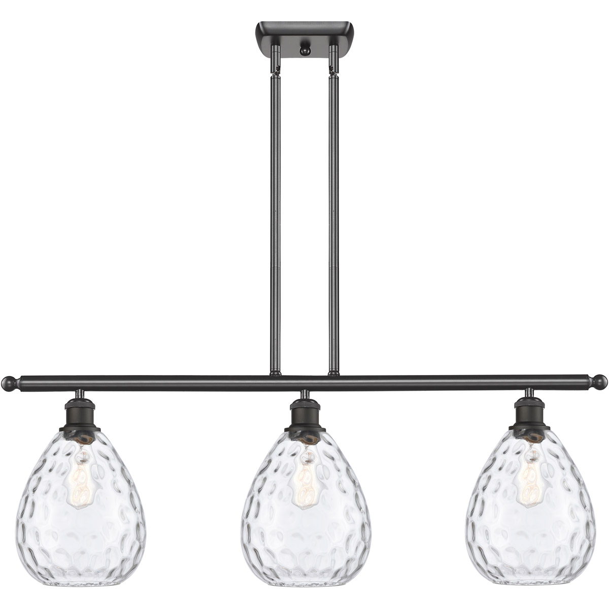 Ballston Large Waverly 3 Light 36 inch Oil Rubbed Bronze Island Light Ceiling Light, Ballston