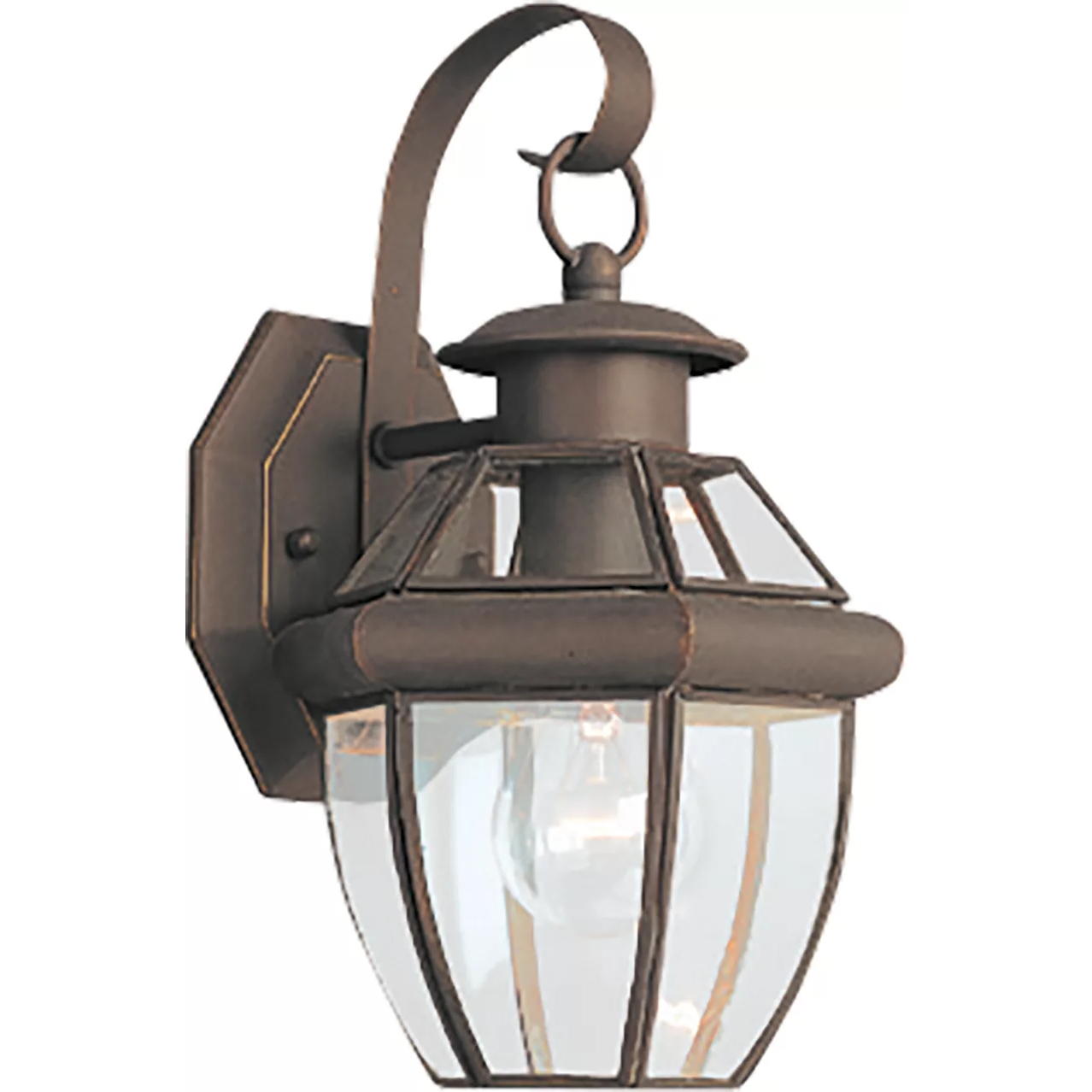 Lancaster 1 Light 12 inch Antique Bronze Outdoor Wall Lantern, Small