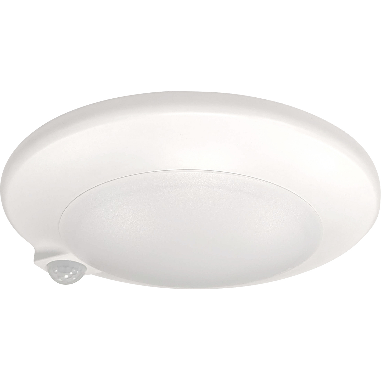 Opal 1 Light 8 inch White Surface Mount Ceiling Light in 4000K, PIR Motion Sensor