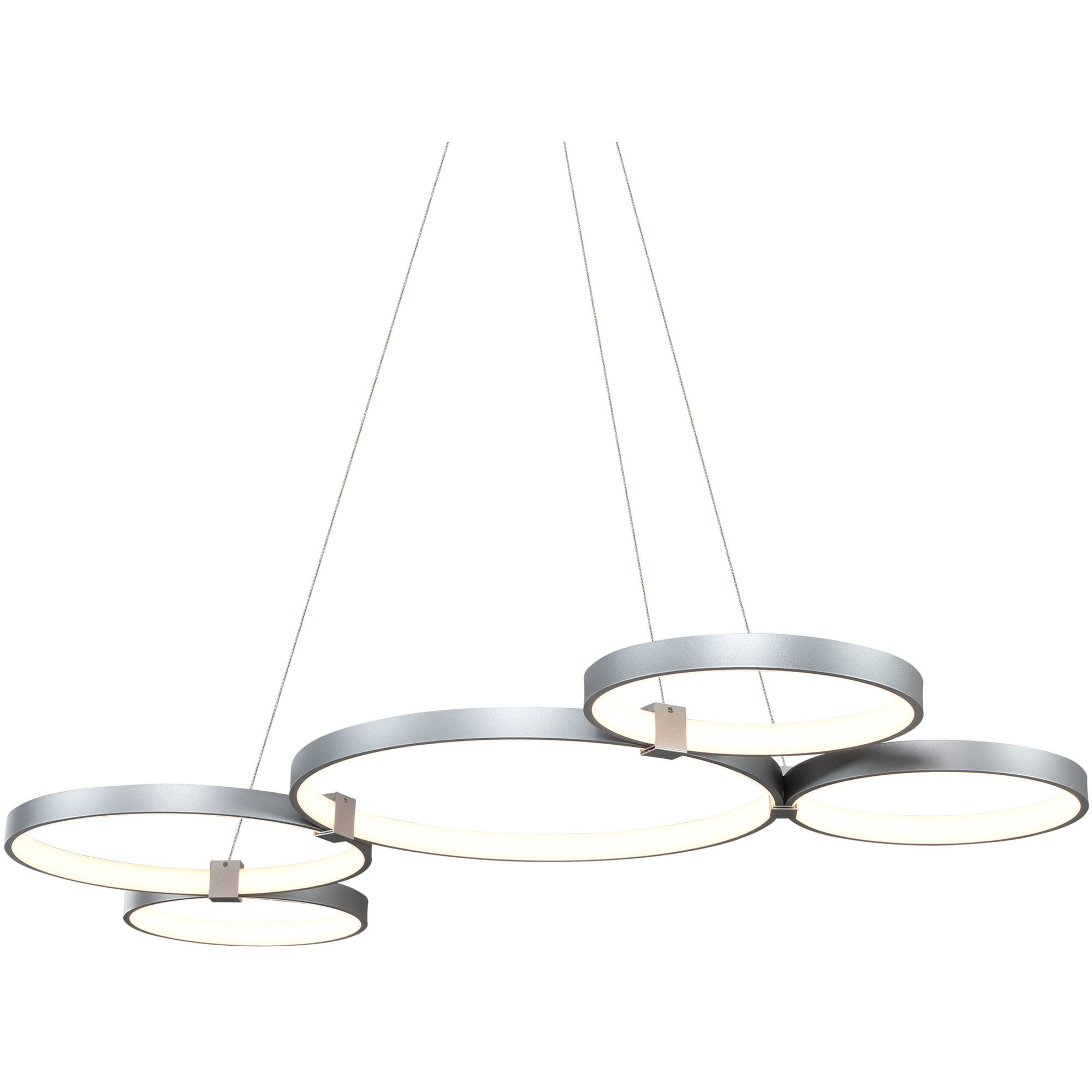 Capella 31.5 inch Silver Chandelier Ceiling Light