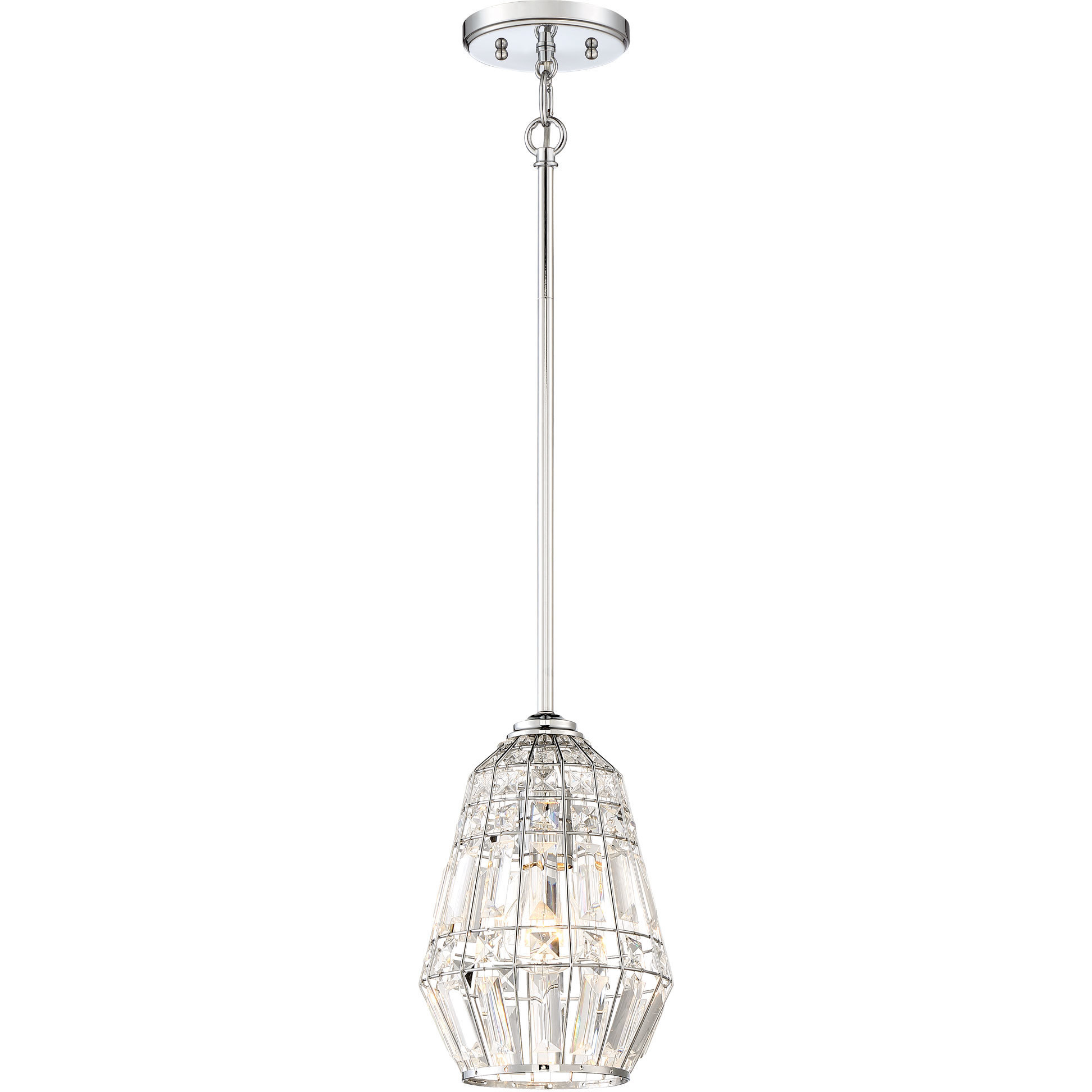 Braiden 1 Light 7.25 inch Chrome Mini Pendant Ceiling Light