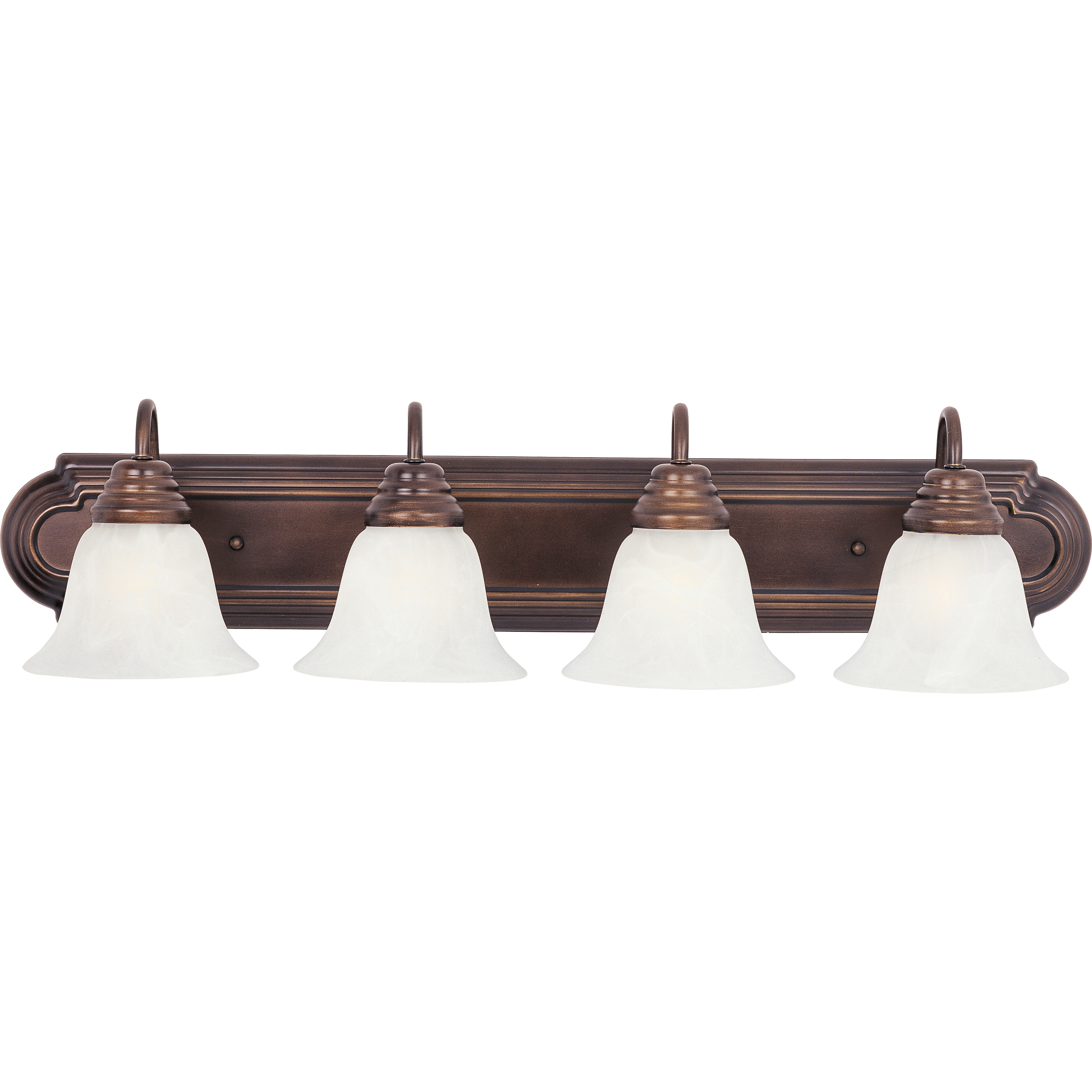 Essentials - 801x 4 Light 30 inch Oil Rubbed Bronze Bath Vanity Wall Light in Marble