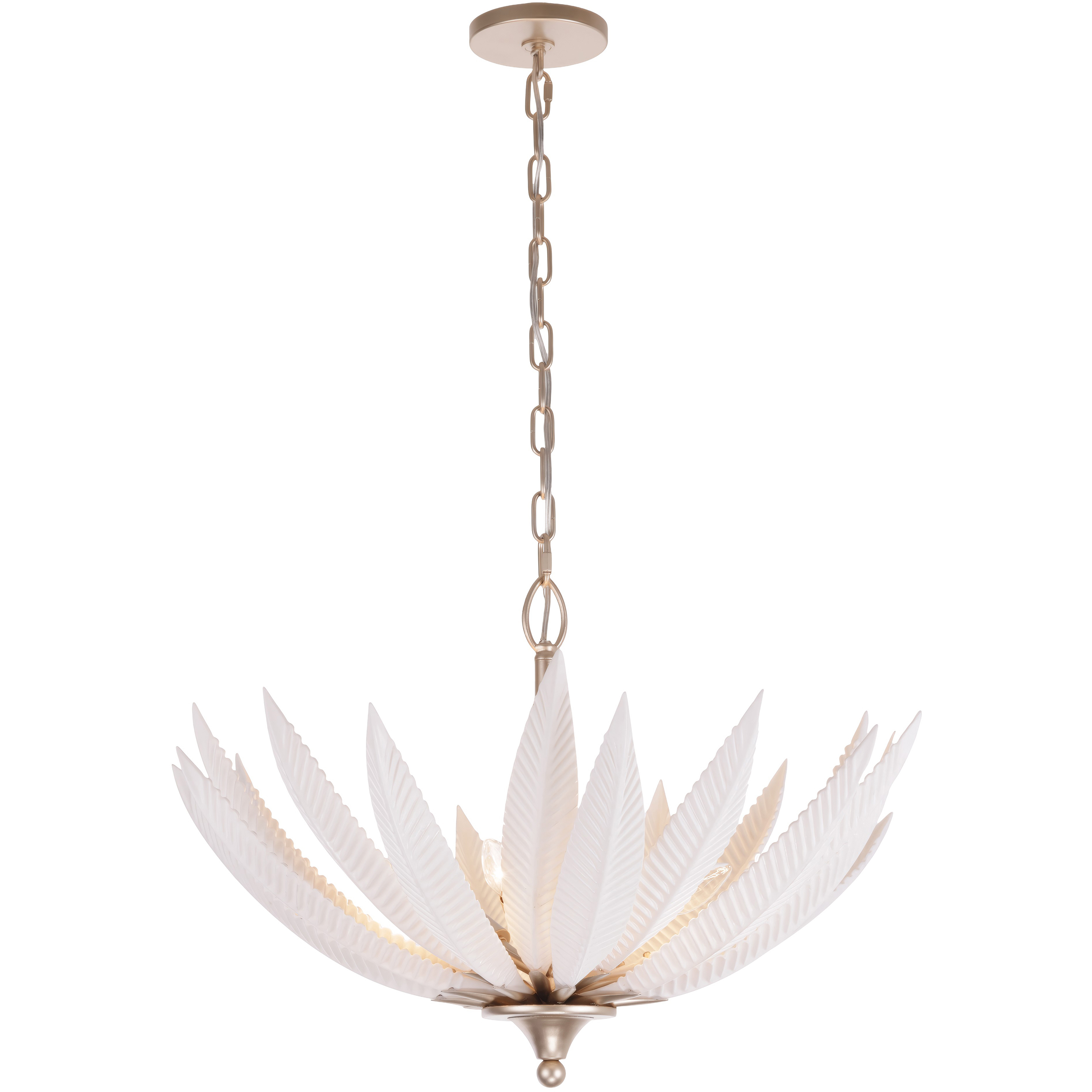 Zanara 6 Light 26 inch Gold Dust Pendant Ceiling Light