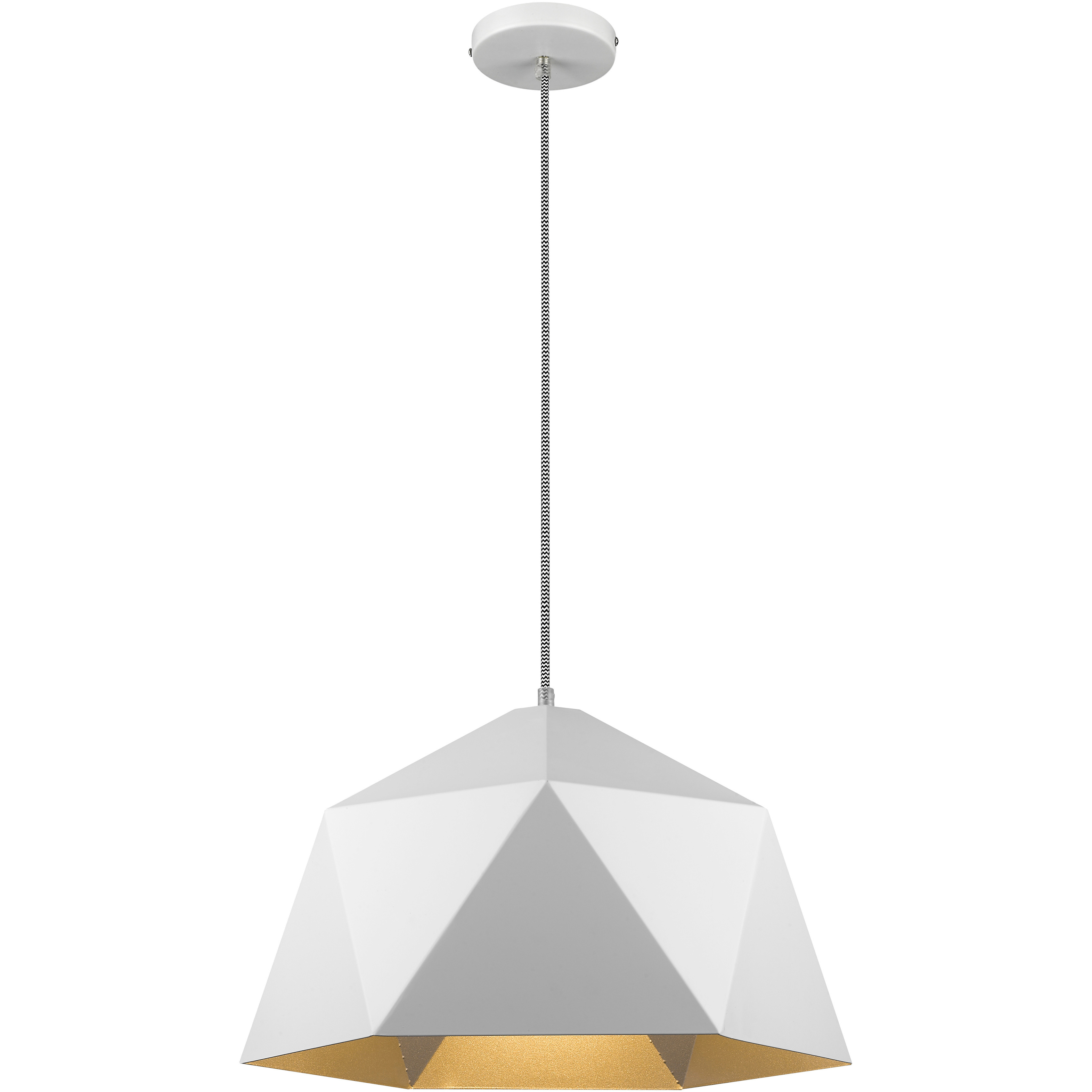 Canada 1 Light 18 inch White Pendant Ceiling Light
