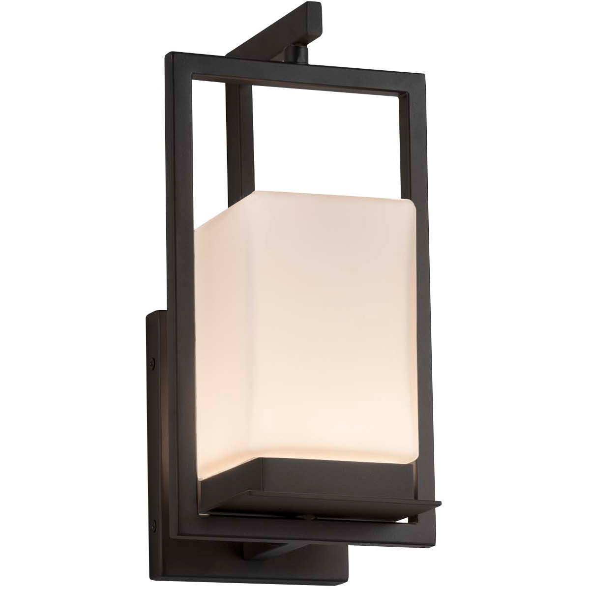 Fusion Wall Sconce Wall Light in Matte Black, Opal Fusion