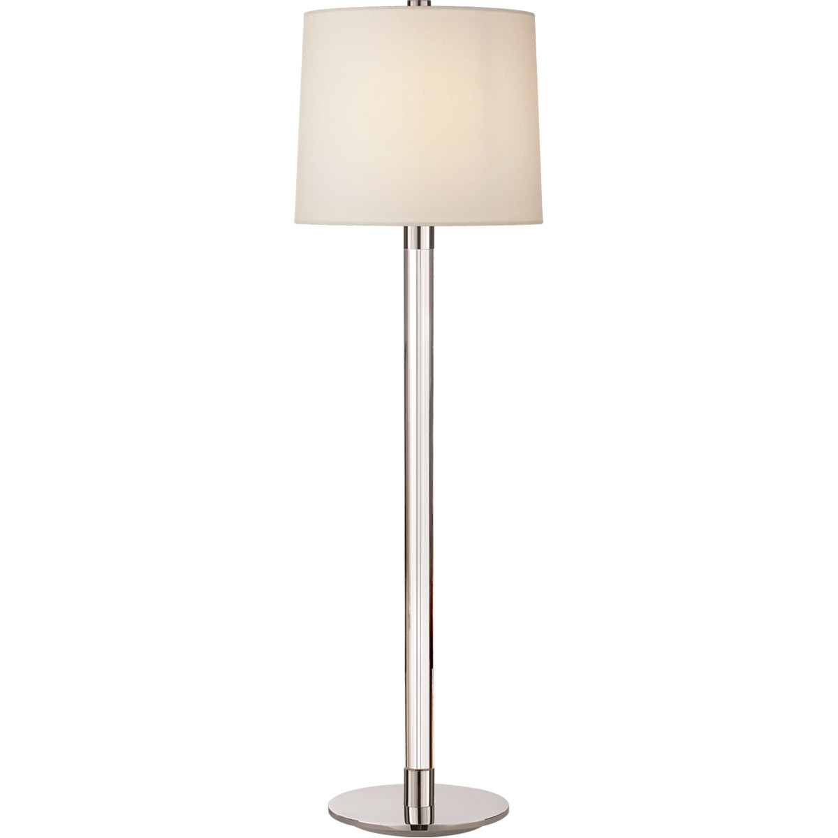 AERIN Riga 33 inch 75 watt Crystal and Polished Nickel Buffet Lamp Portable Light in Crystal with Polished Nickel