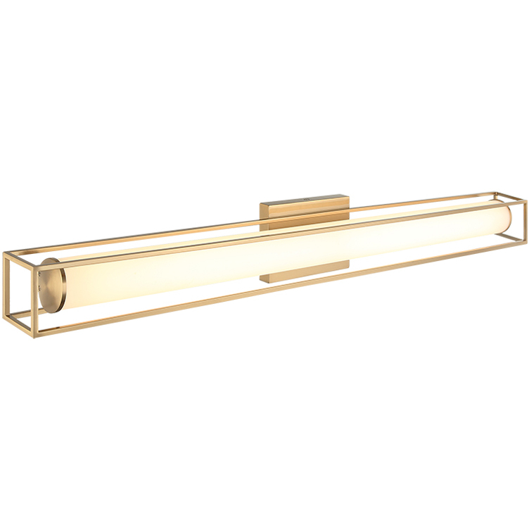 Flannigan LED 35.38 inch Aged Gold Brass Bath Vanity Light Wall Light