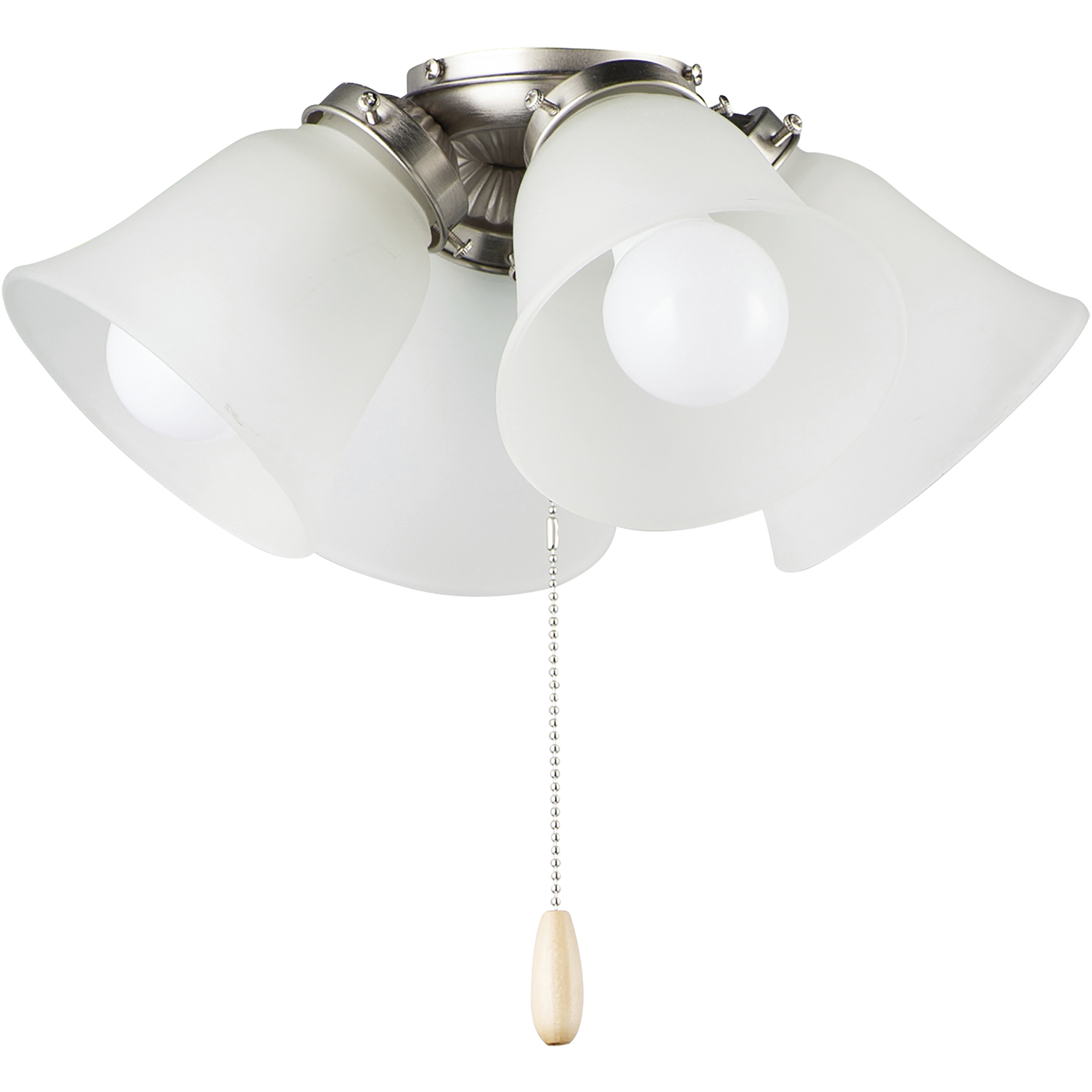 San Gabriel LED Satin Nickel Ceiling Fan Light Kit