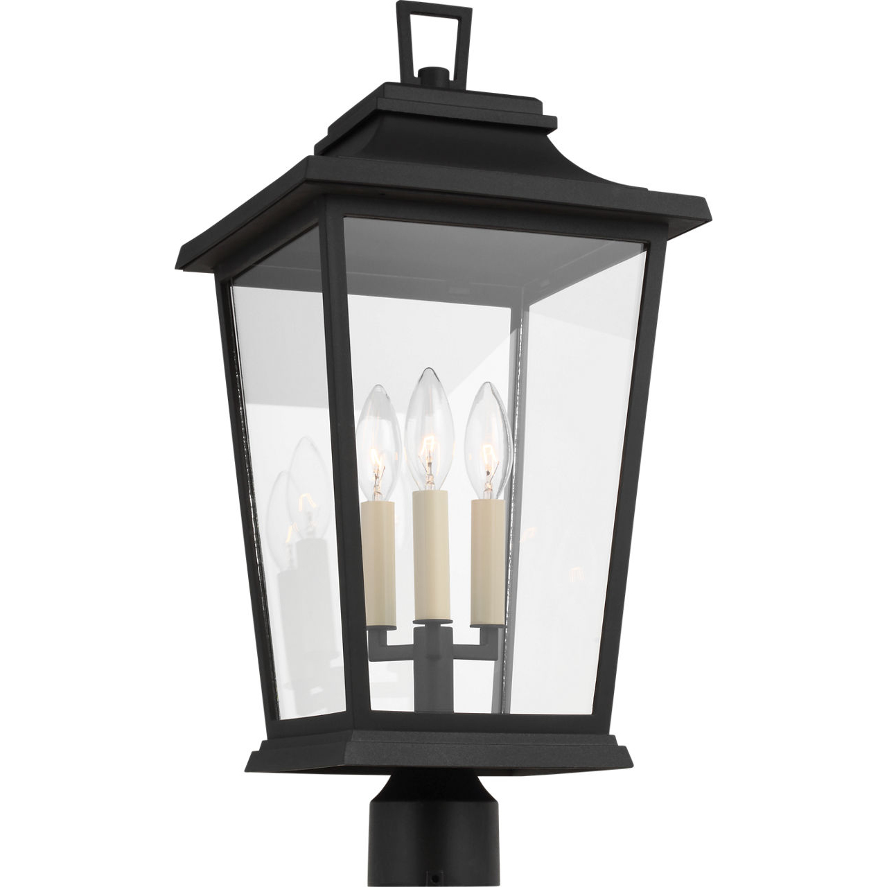 Sean Lavin Warren 3 Light 22.63 inch Textured Black Outdoor Post Lantern